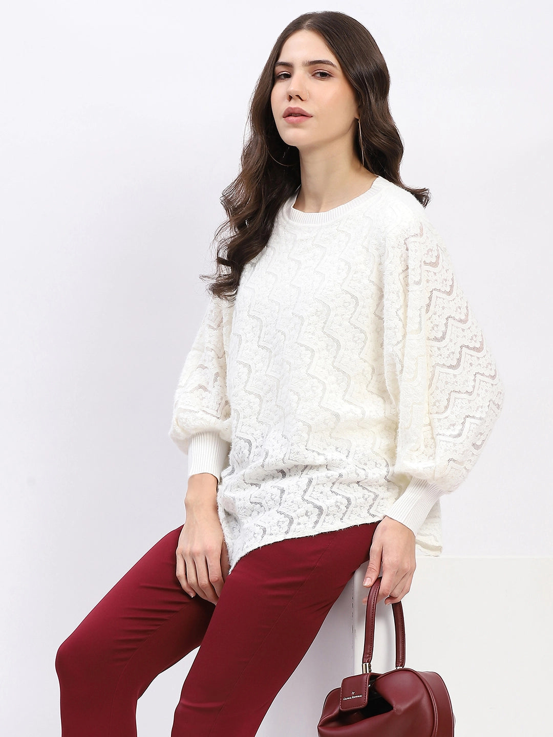 Lace Winter Poncho Top - Global Republic