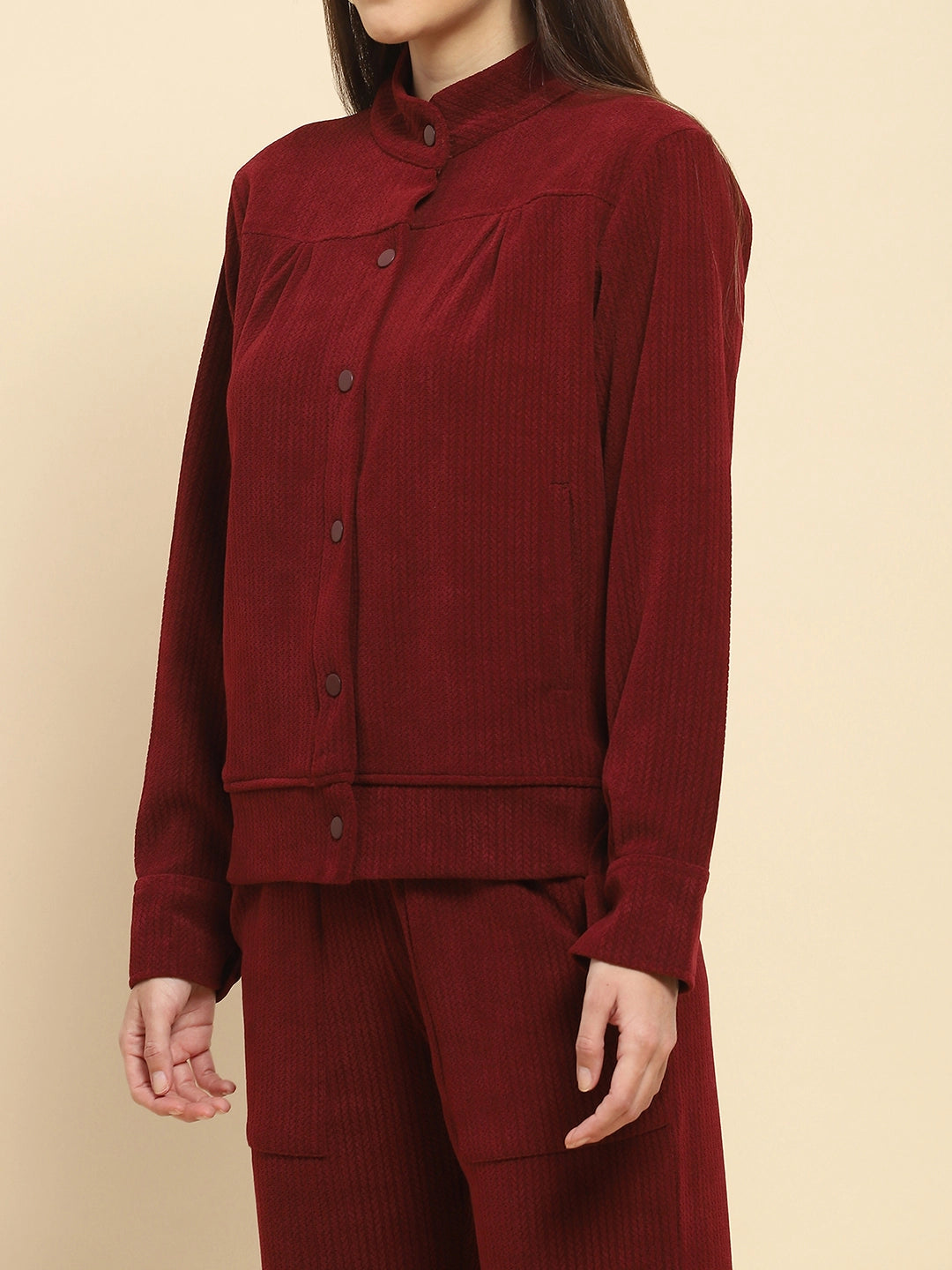 Burgundy Co-Ord Set - Global Republic