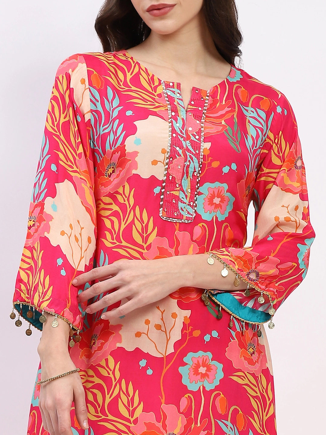 Embellished Festive Kurta Set - Global Republic
