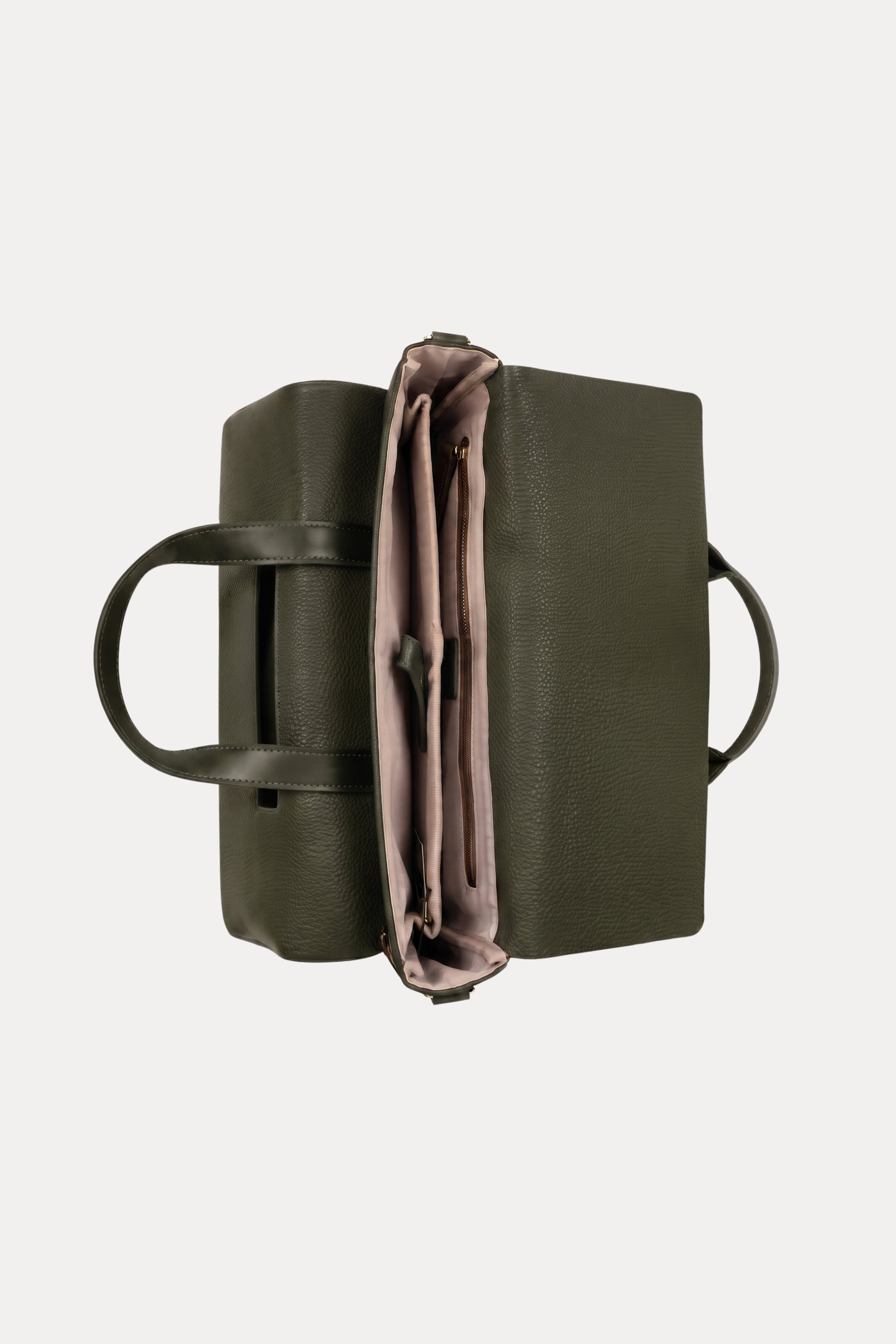 Olive Leather Laptop Bag
