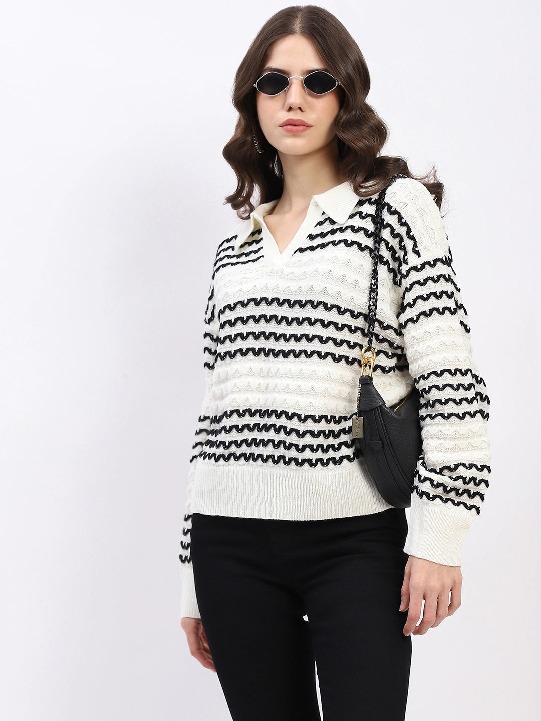 Classic Collar Knit Pullover - Global Republic