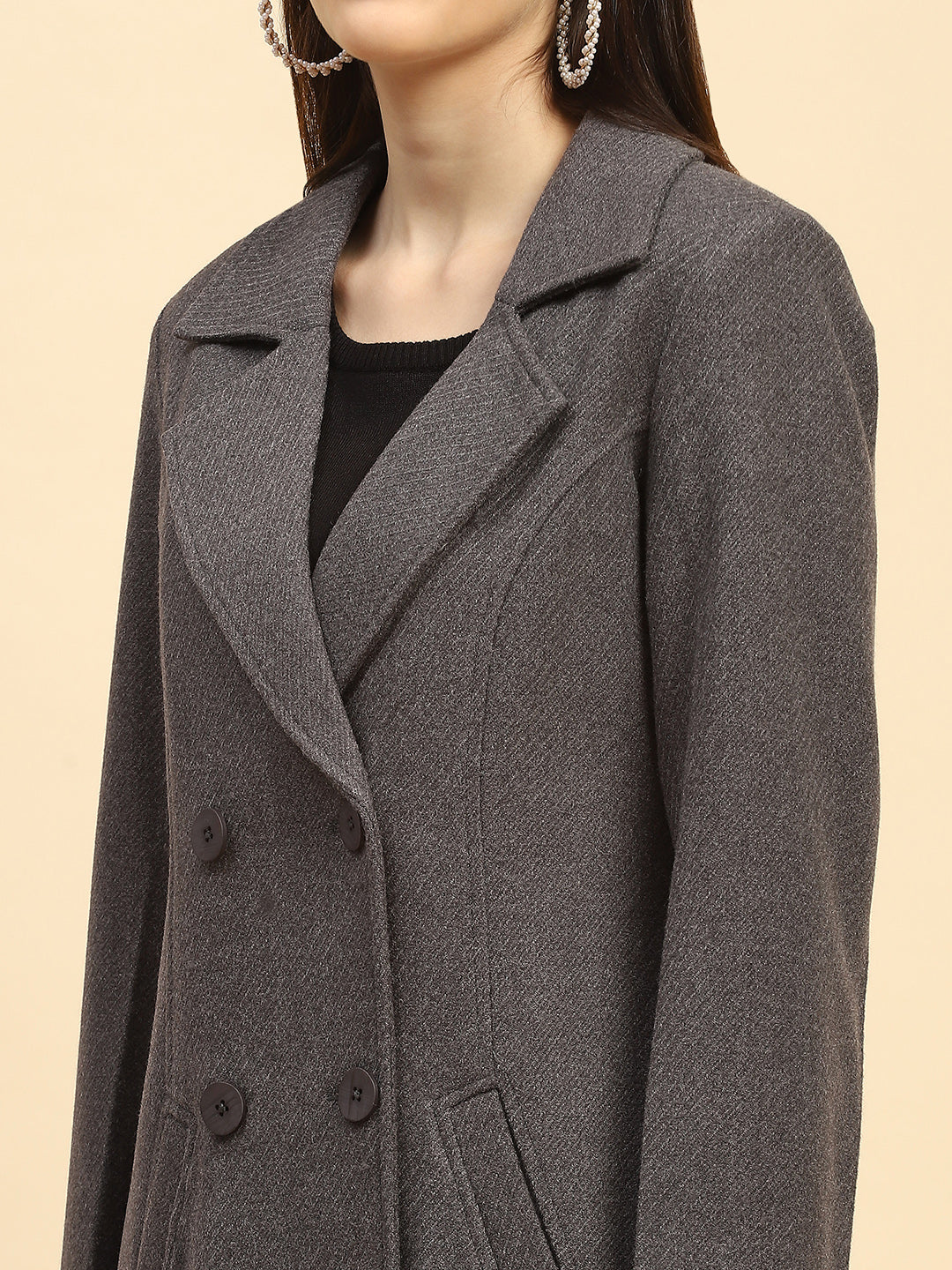Grey Viscose Loose Winter Set - Global Republic