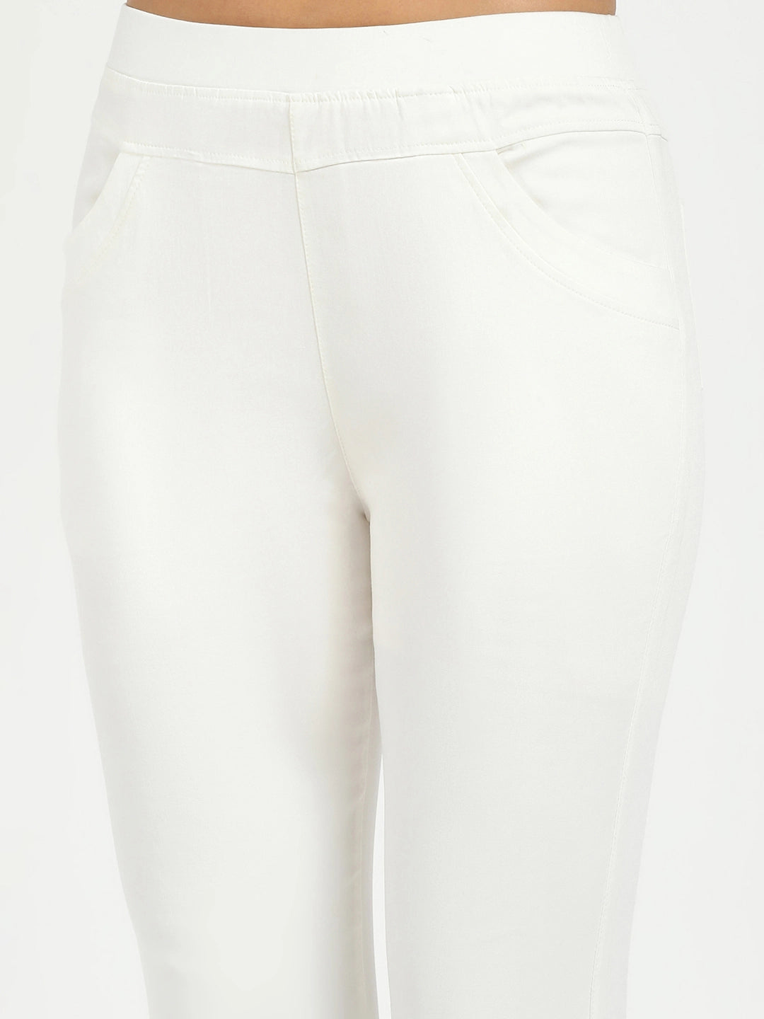 White Ultra Stretchable Jegging - Global Republic