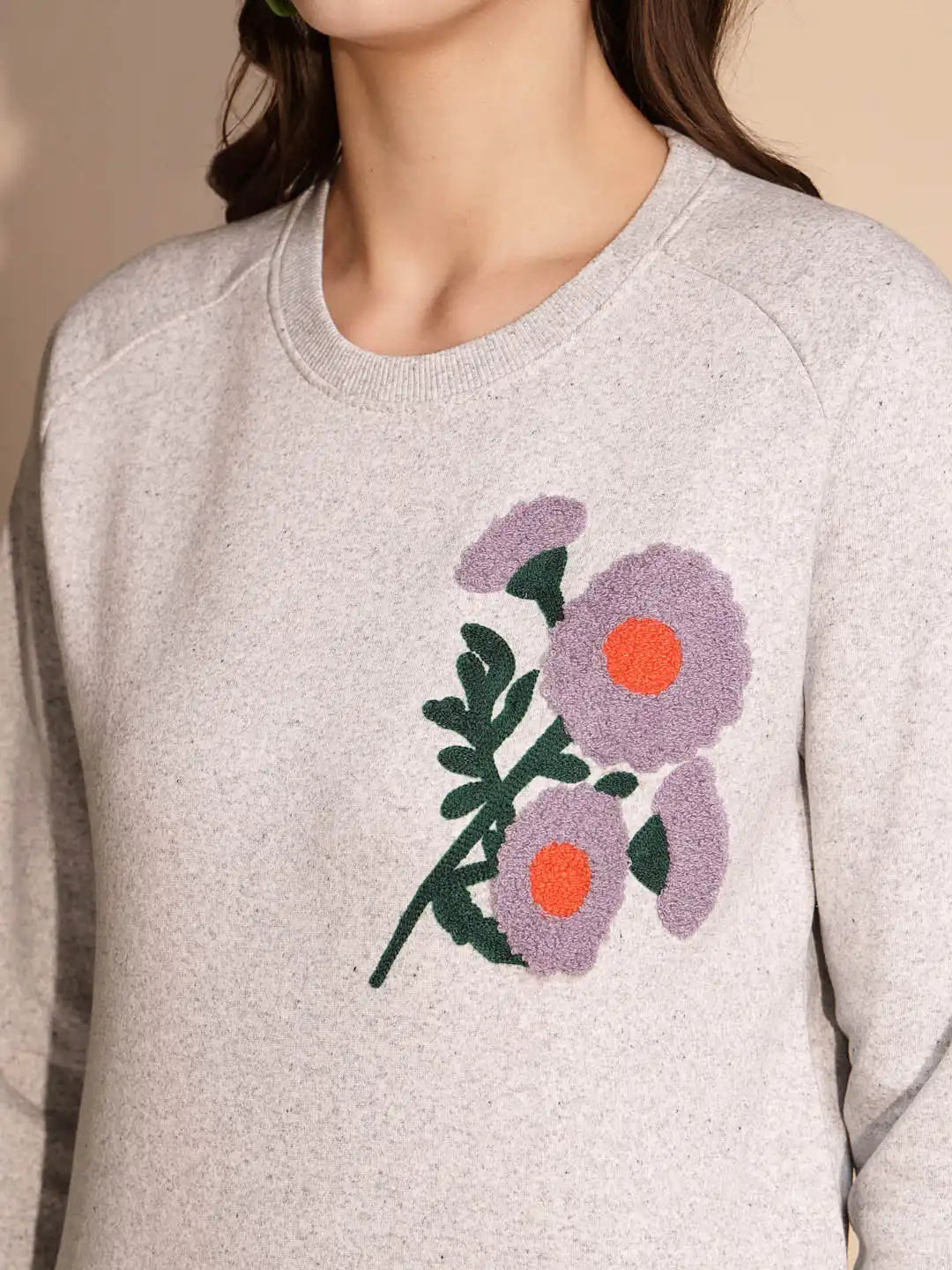 Grey Solid Hosiery Hooded Sweatshirt - Global Republic