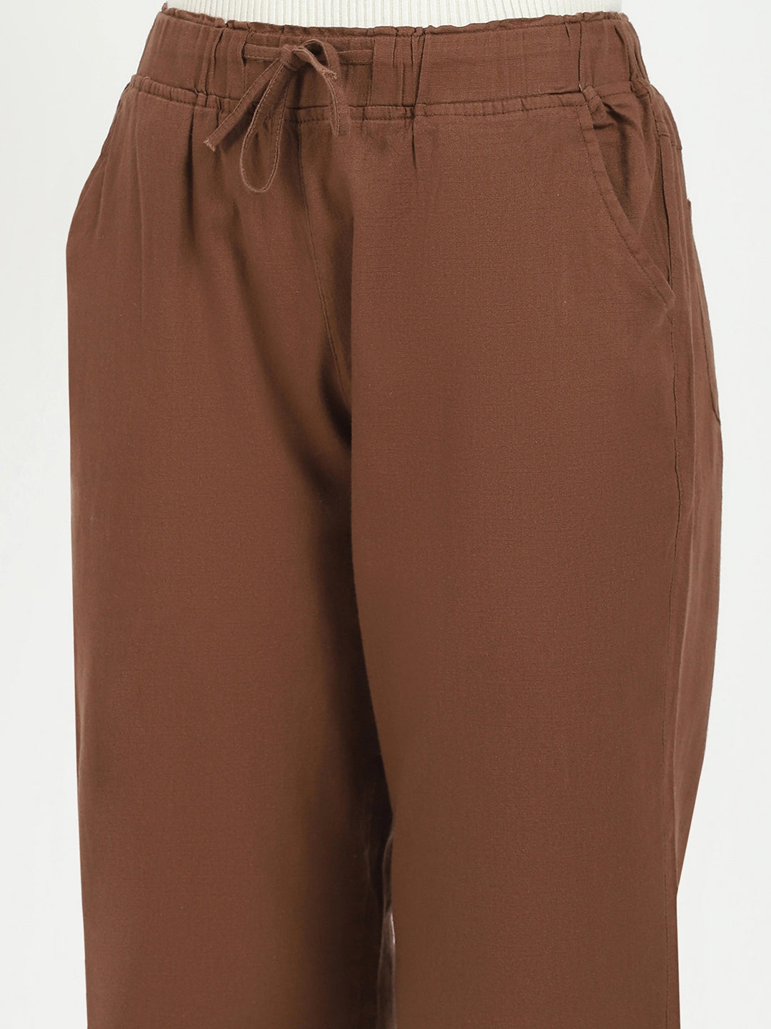 Mocha Cotton Regular Fit Lower - Global Republic