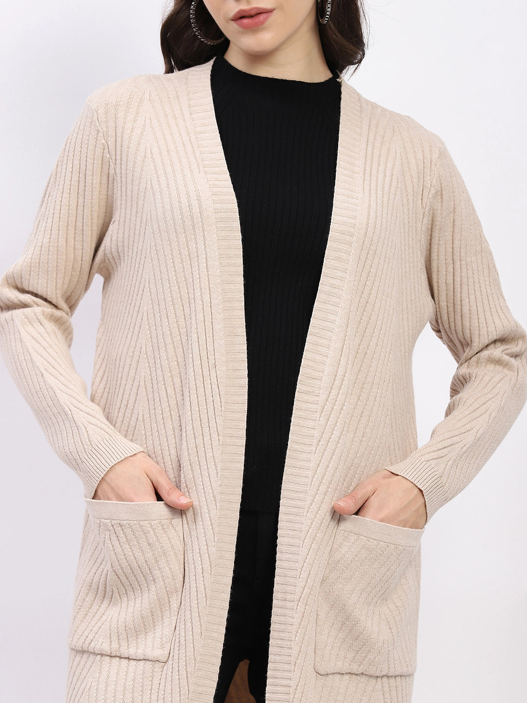 Chevron Elegance Longline Shrug - Global Republic