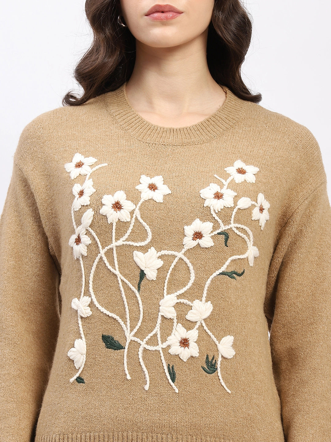 Floral Embroidered Pullover - Global Republic
