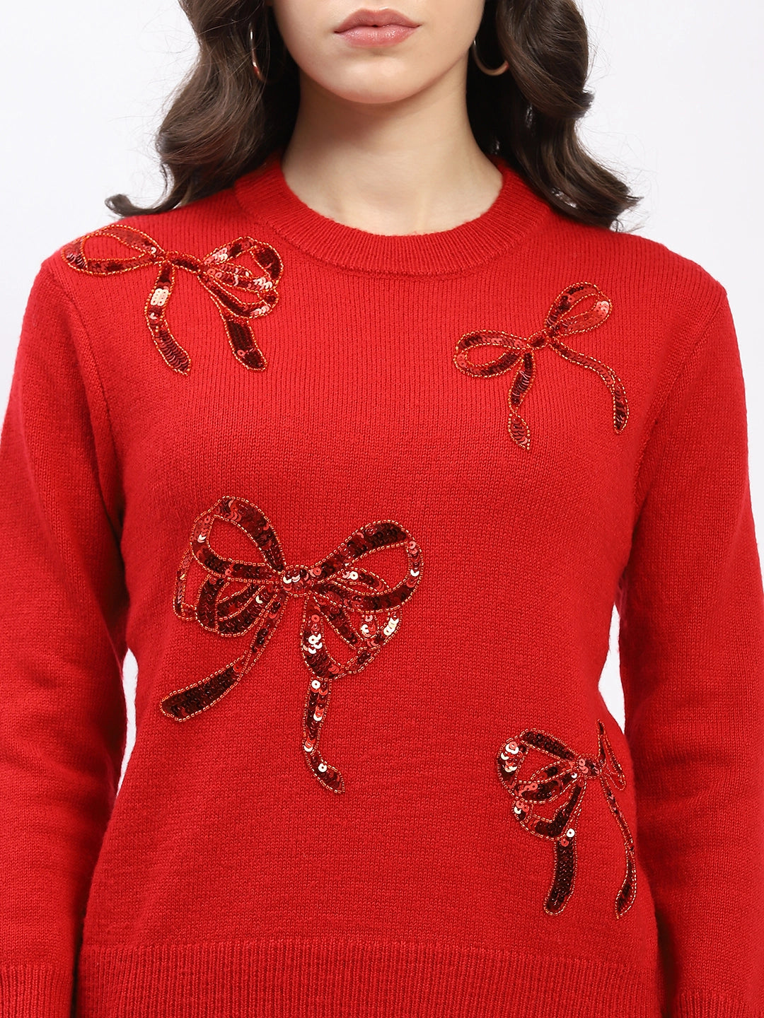 Embellished Wool Blend Pullover - Global Republic