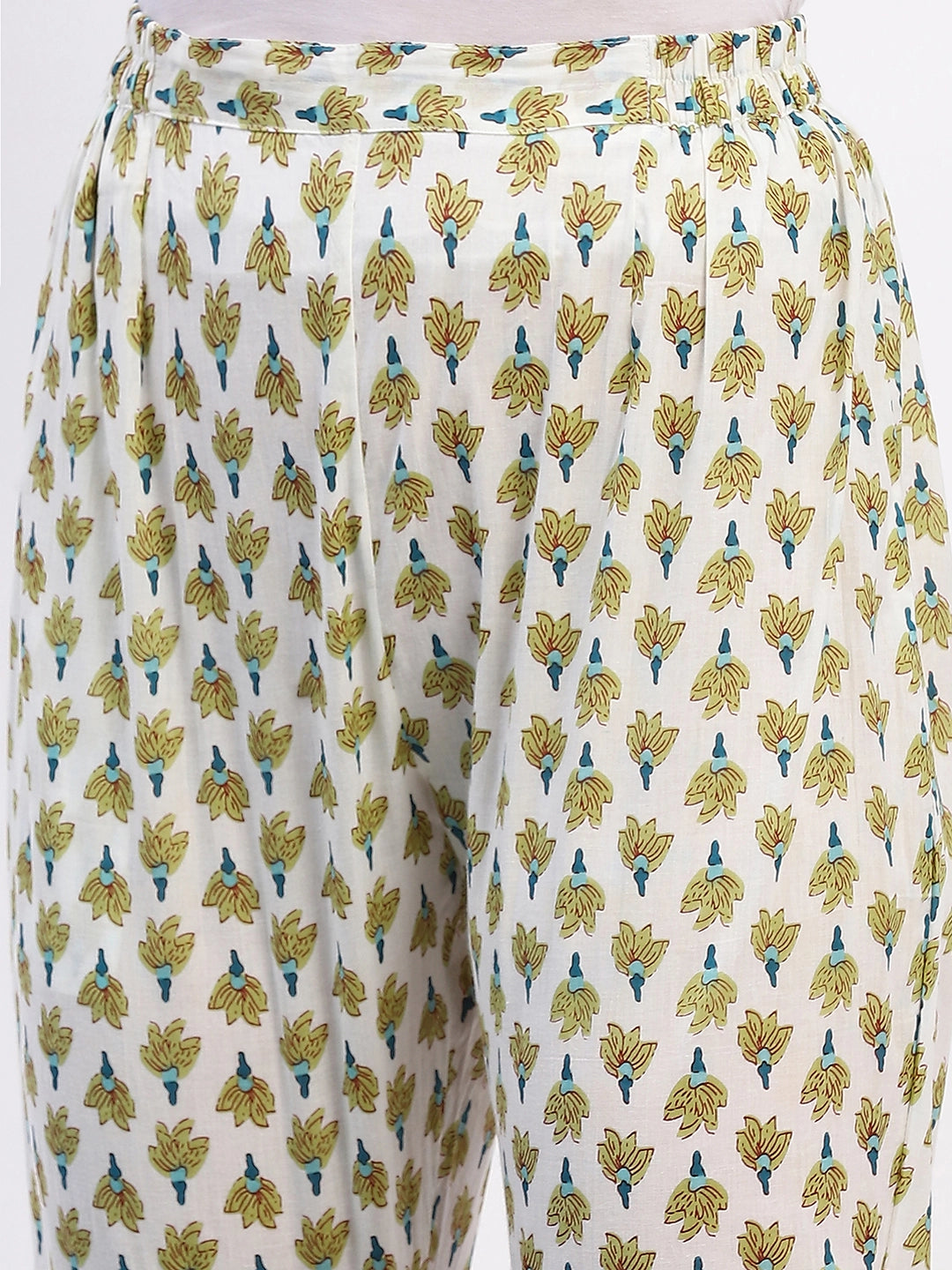 Floral Printed Cotton Kurta Set - Global Republic