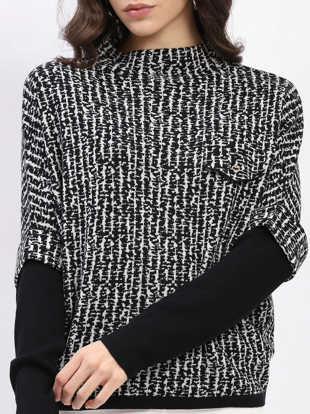 Monochrome Wool-Blend Pullover - Global Republic