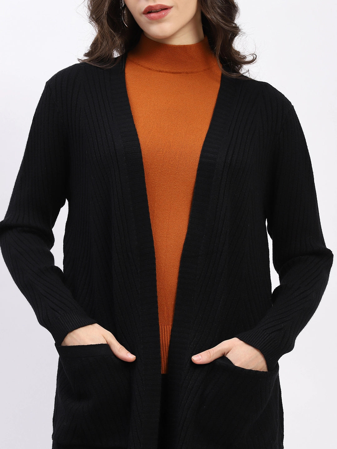 Chevron Elegance Longline Shrug - Global Republic