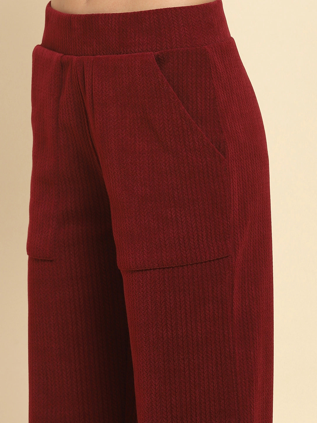 Burgundy Co-Ord Set - Global Republic