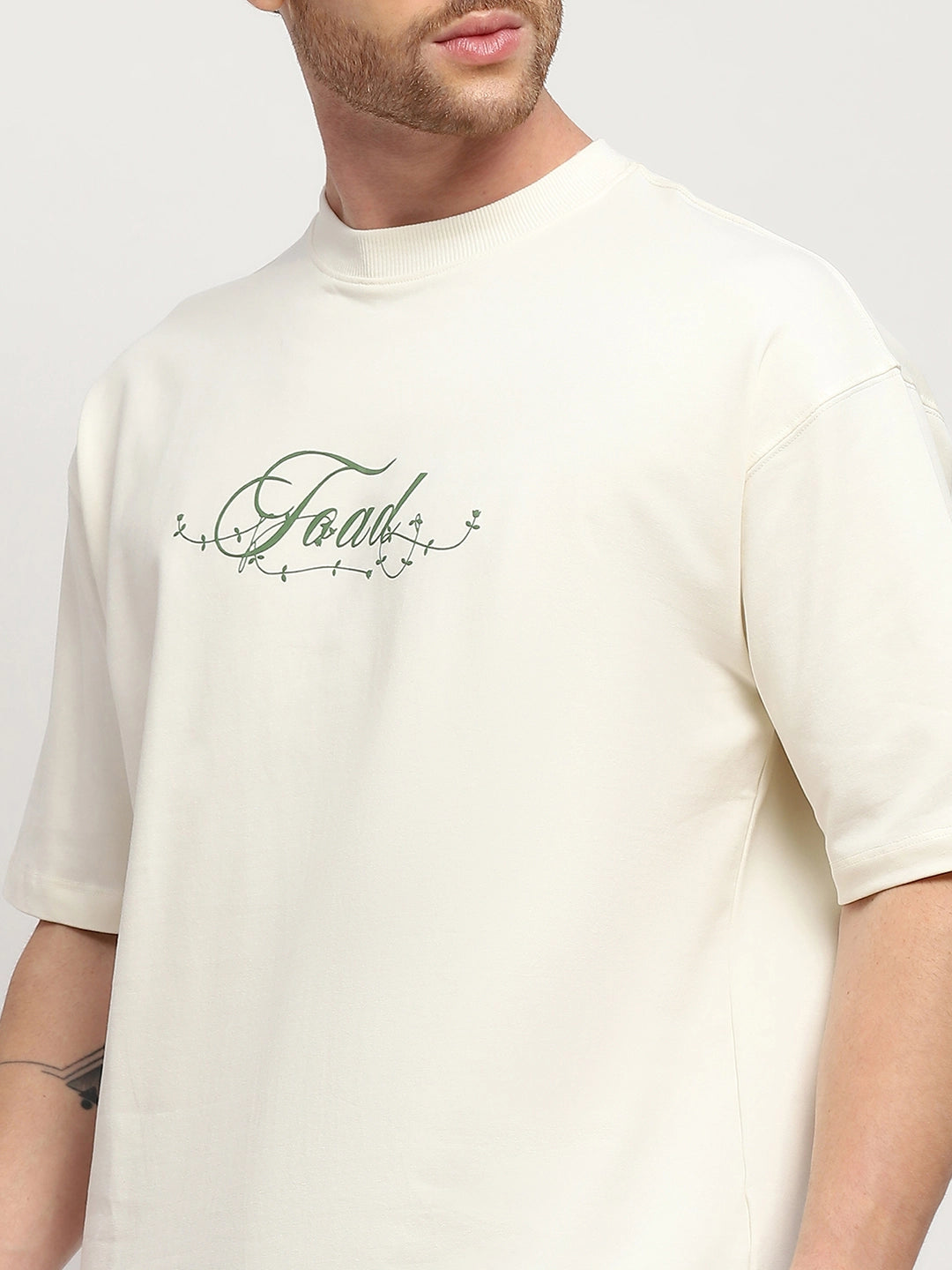 Playful Frog Print Oversized T-Shirt