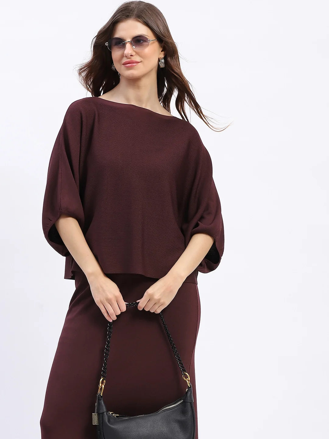 Knit Top & Maxi Skirt Co-ord Set-Global Republic