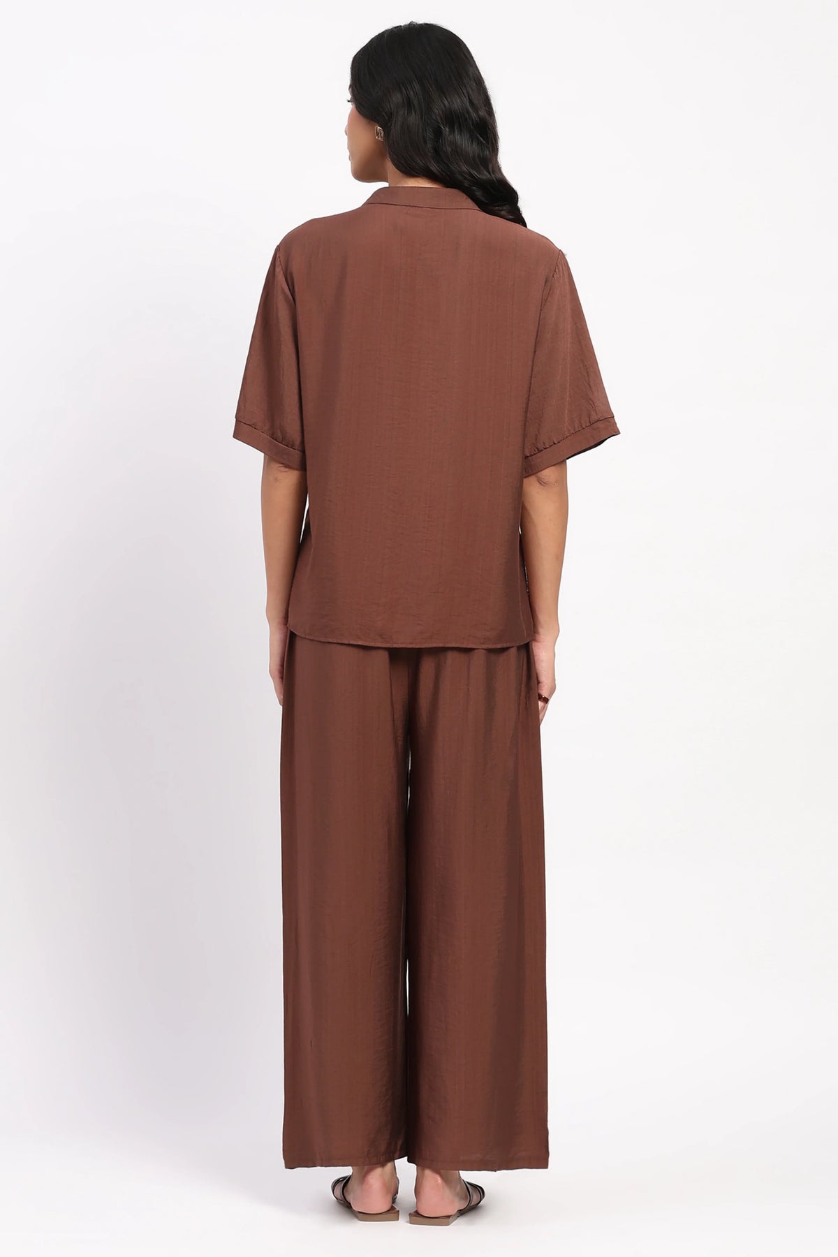 Coffee Brown Floral Set-Global Republic
