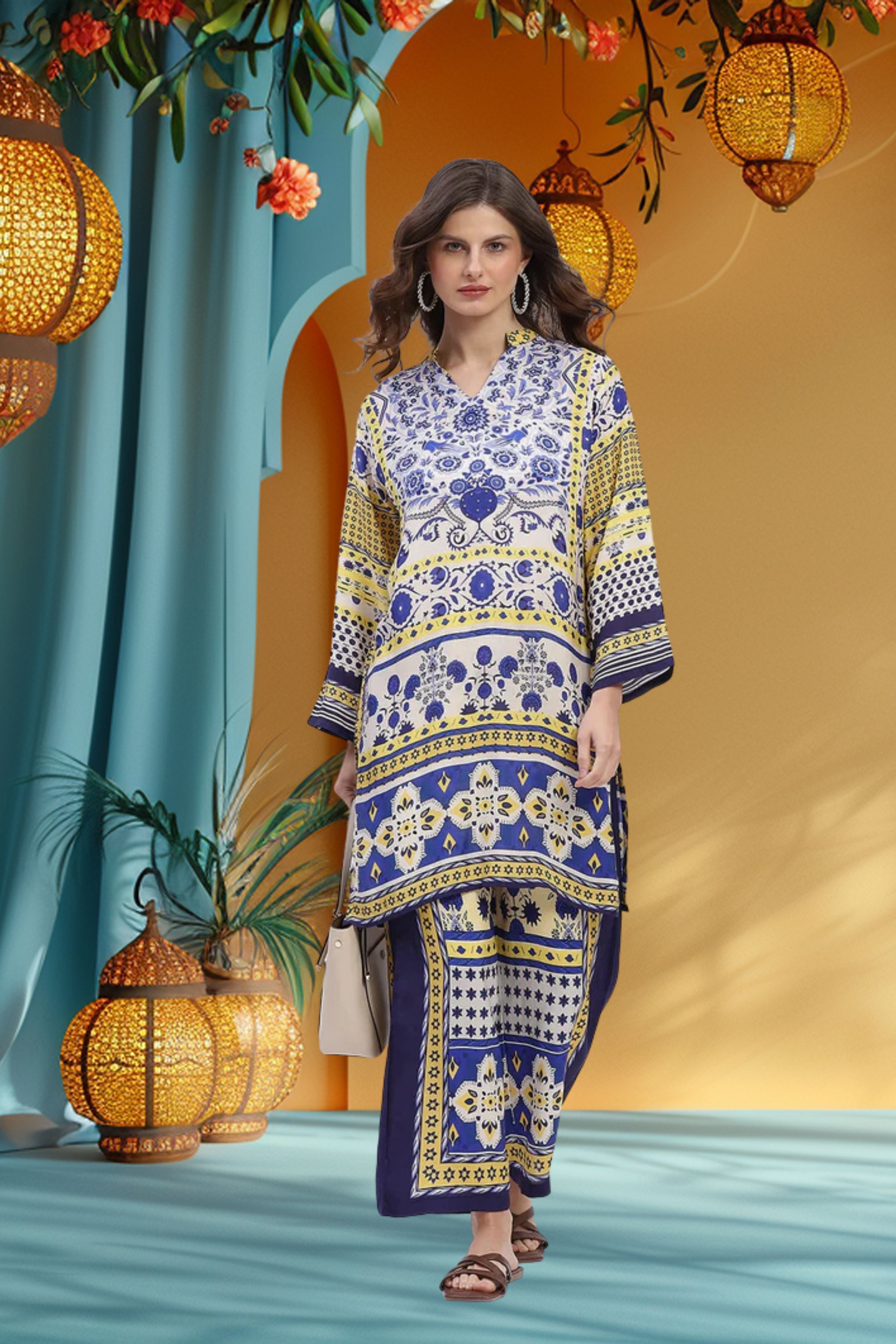 Embellished Modal Kurta Set