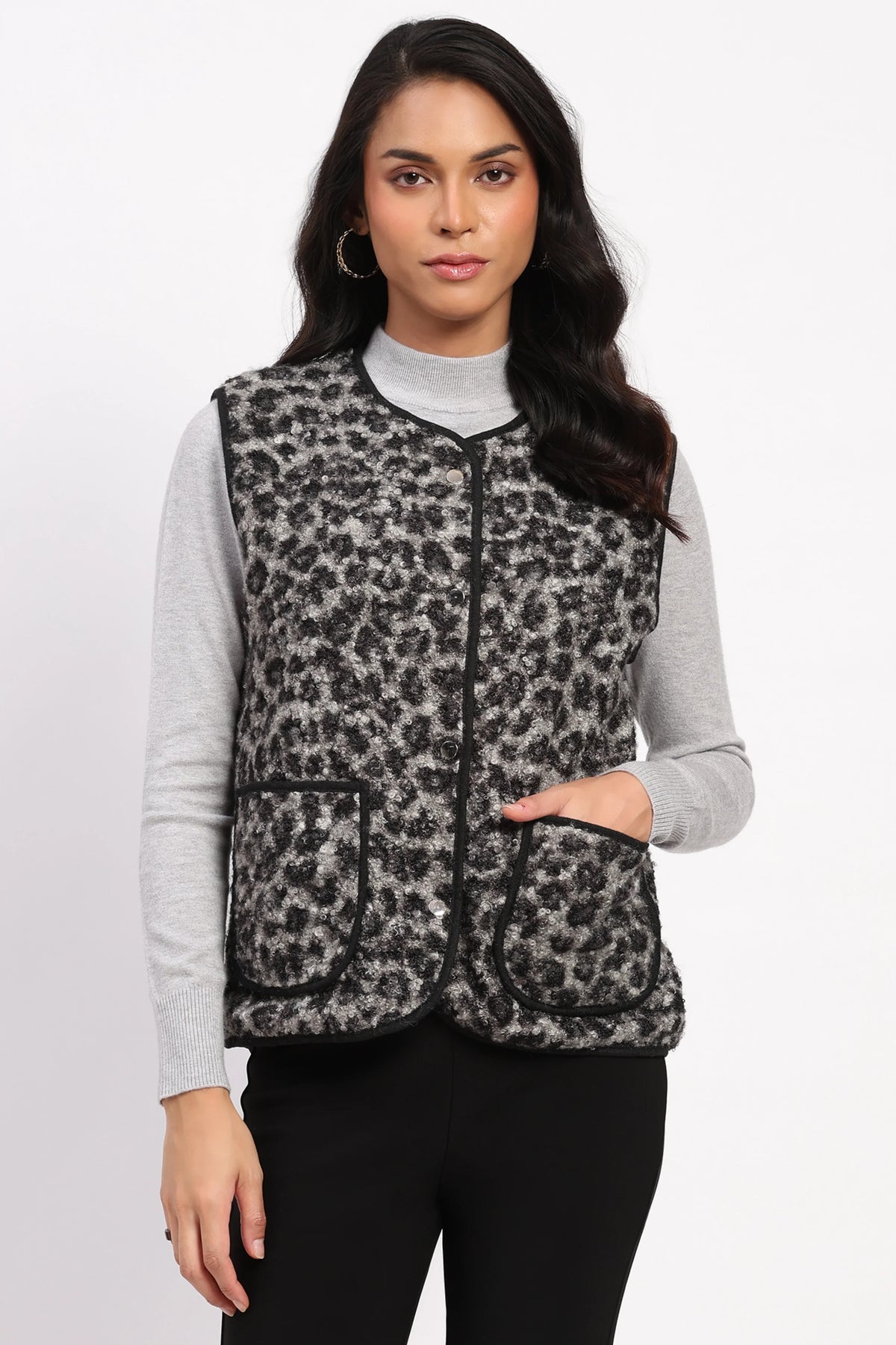 Reversible Wool Blend Jacket-Global Republic