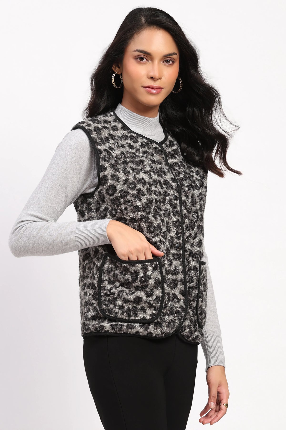 Reversible Wool Blend Jacket-Global Republic