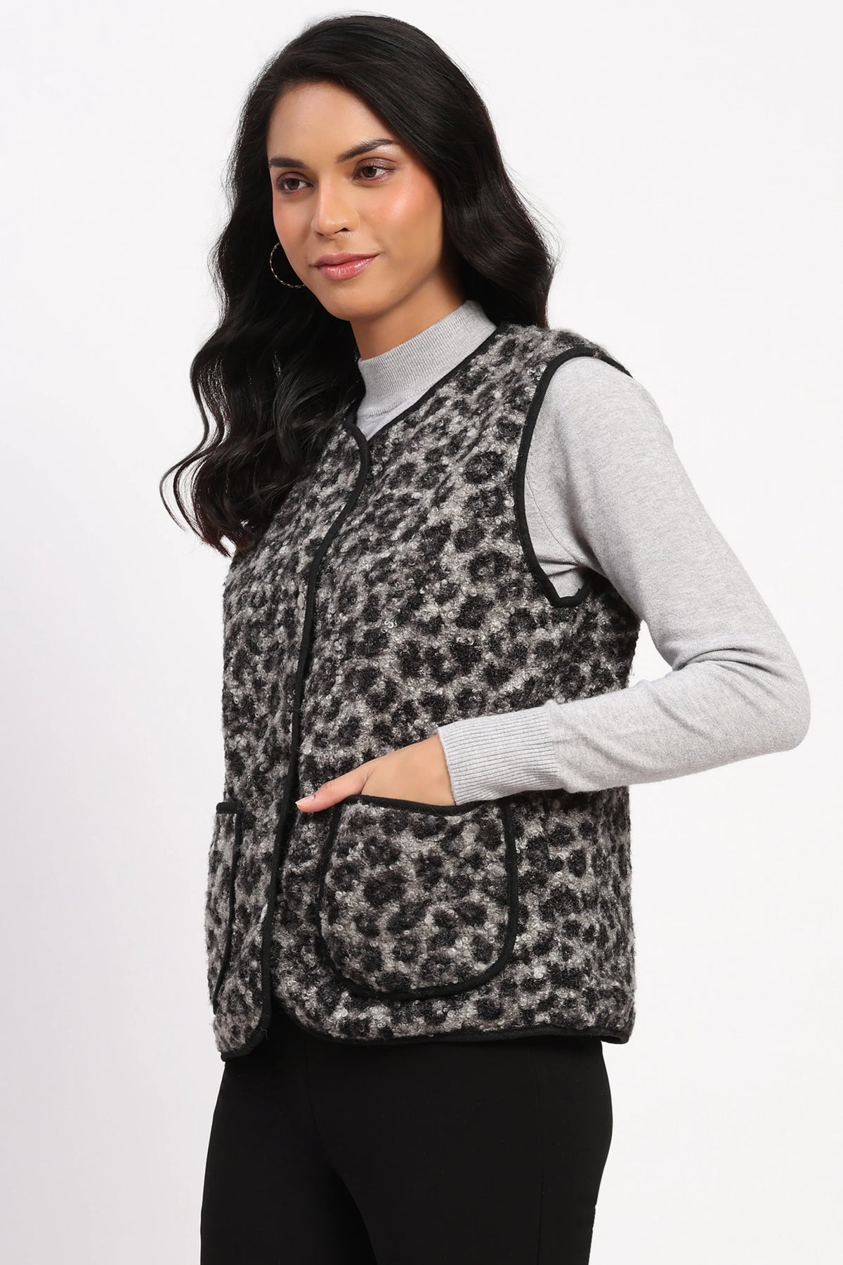 Reversible Wool Blend Jacket-Global Republic