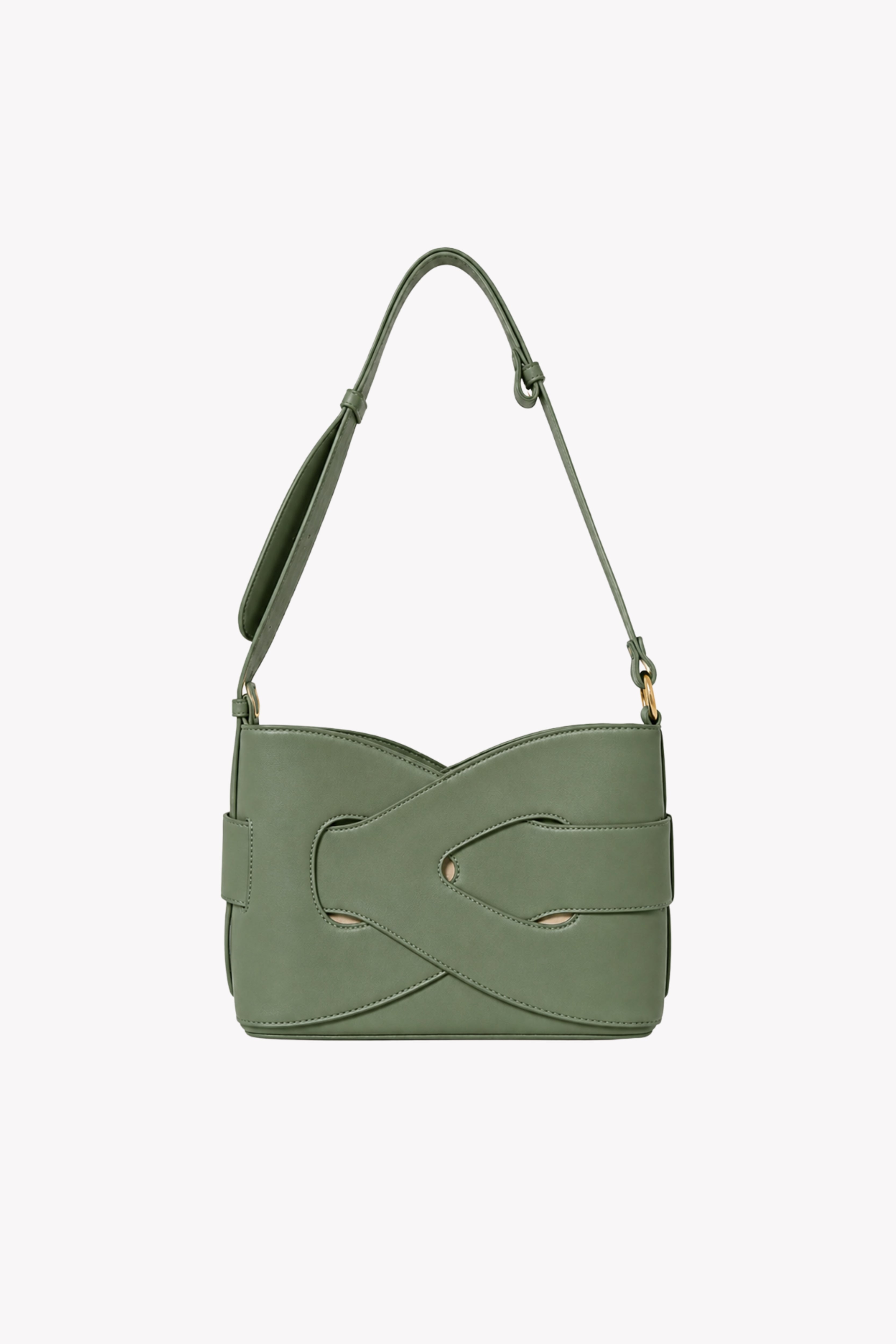 Green Braided Sling Bag