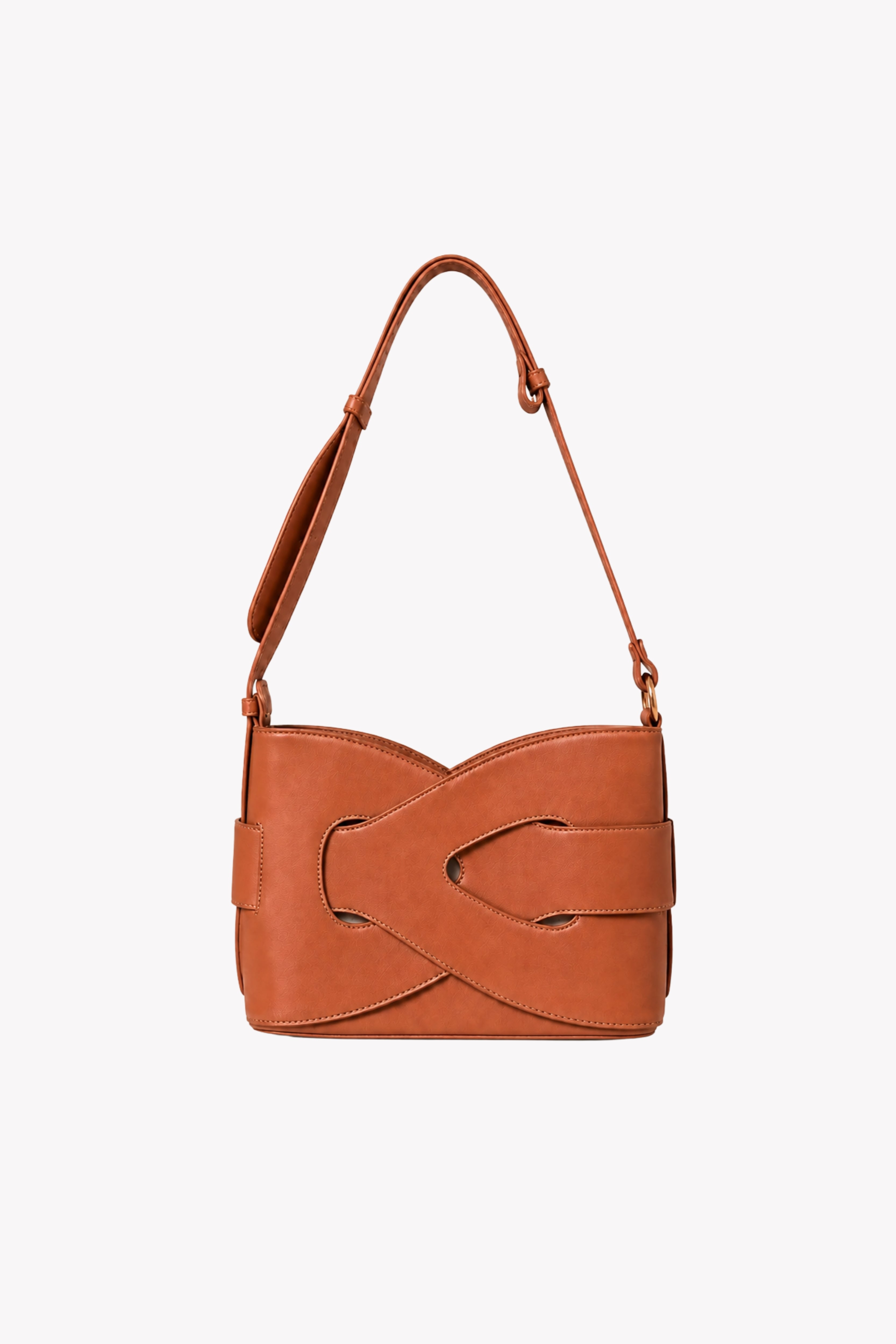 Tan Braided Sling Bag