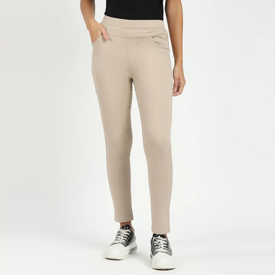 Camel Ultra Stretchable Jegging - Global Republic