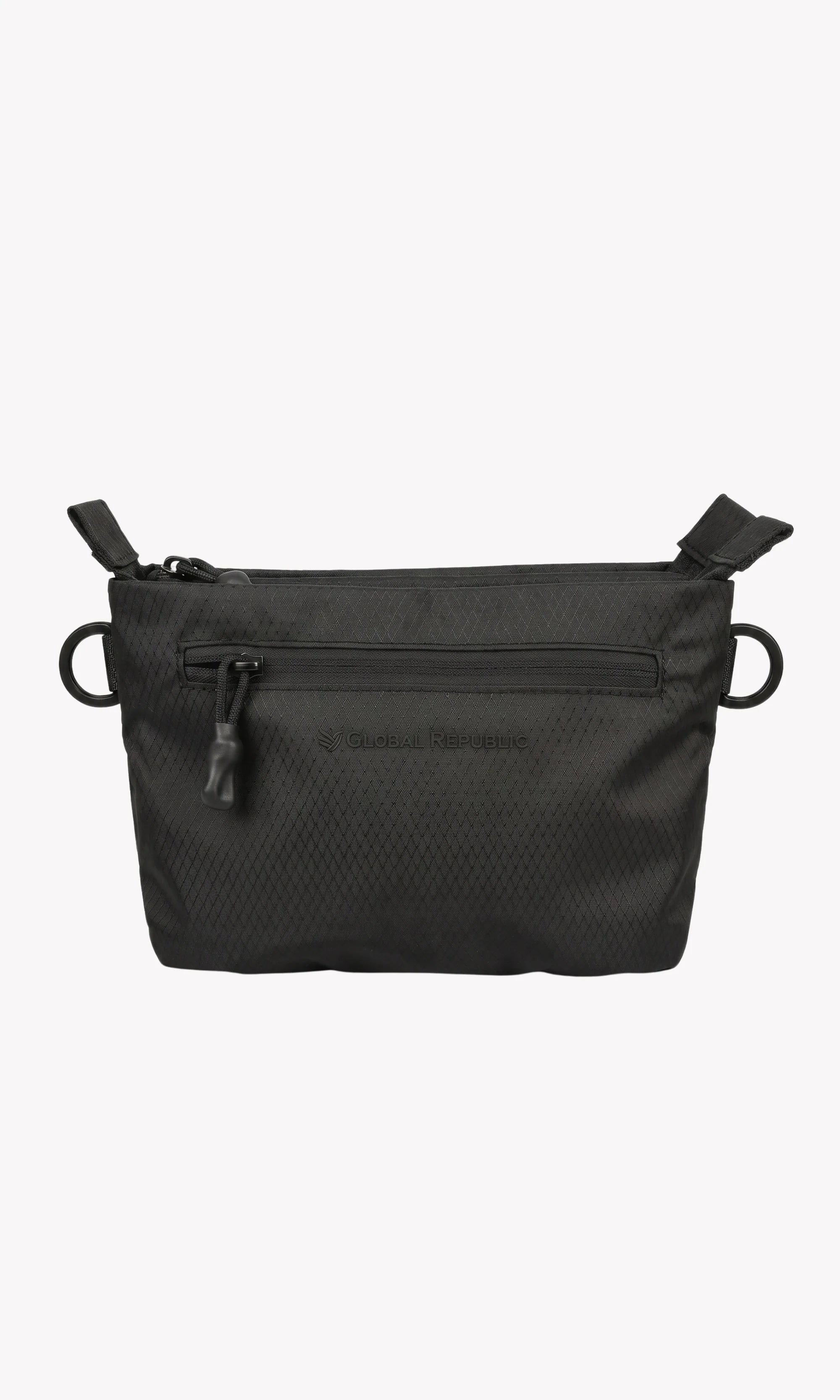 Black Utility Kit Pouch Sling Bag-Global Republic