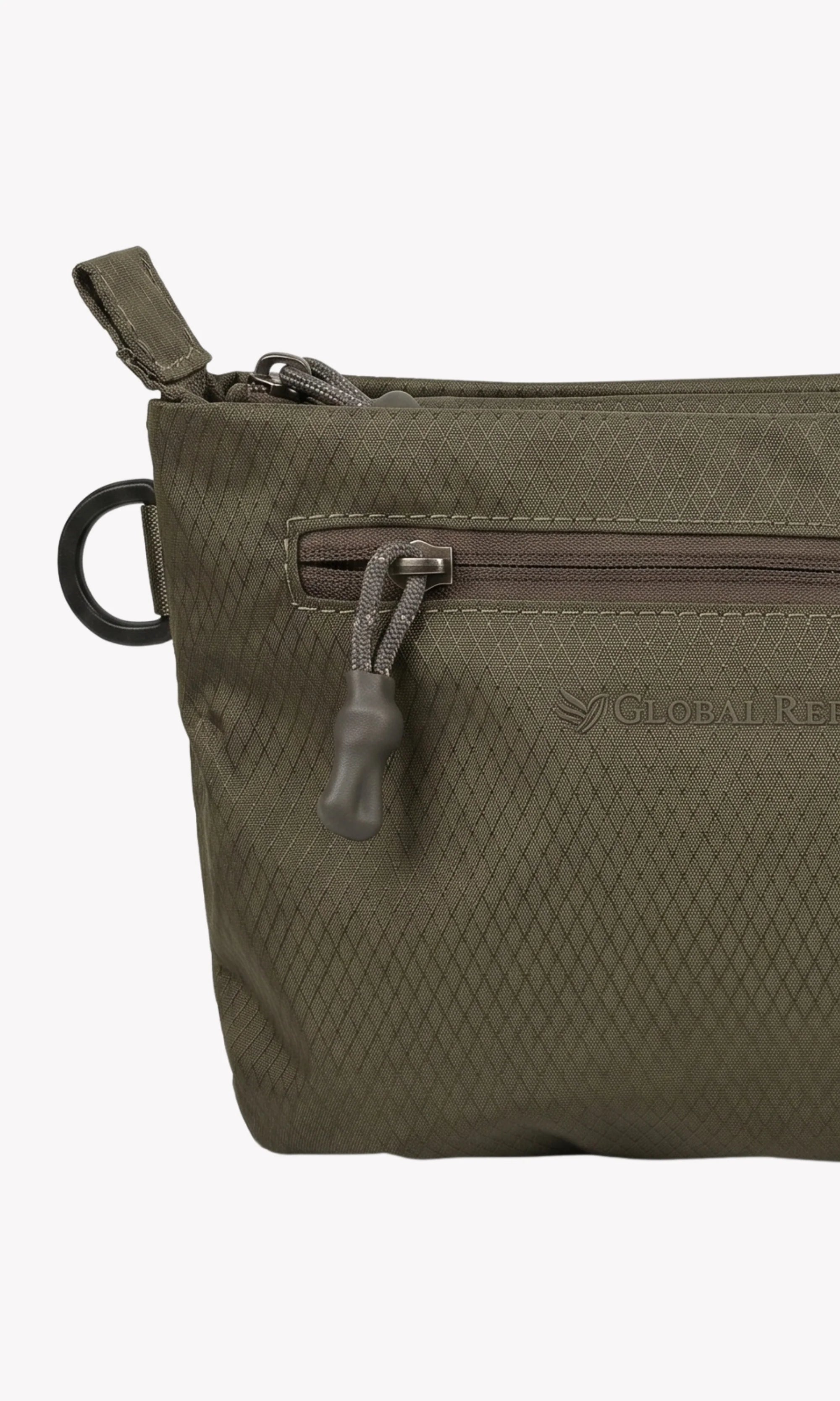 Coffee Brown Utility Kit Pouch Sling Bag-Global Republic