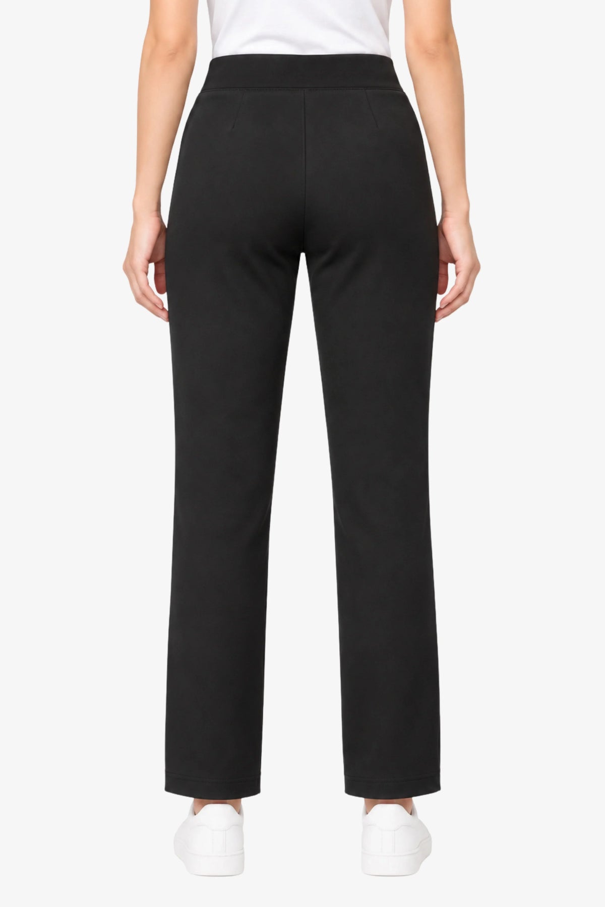 Black Stretchable Jegging Trousers-Global Republic