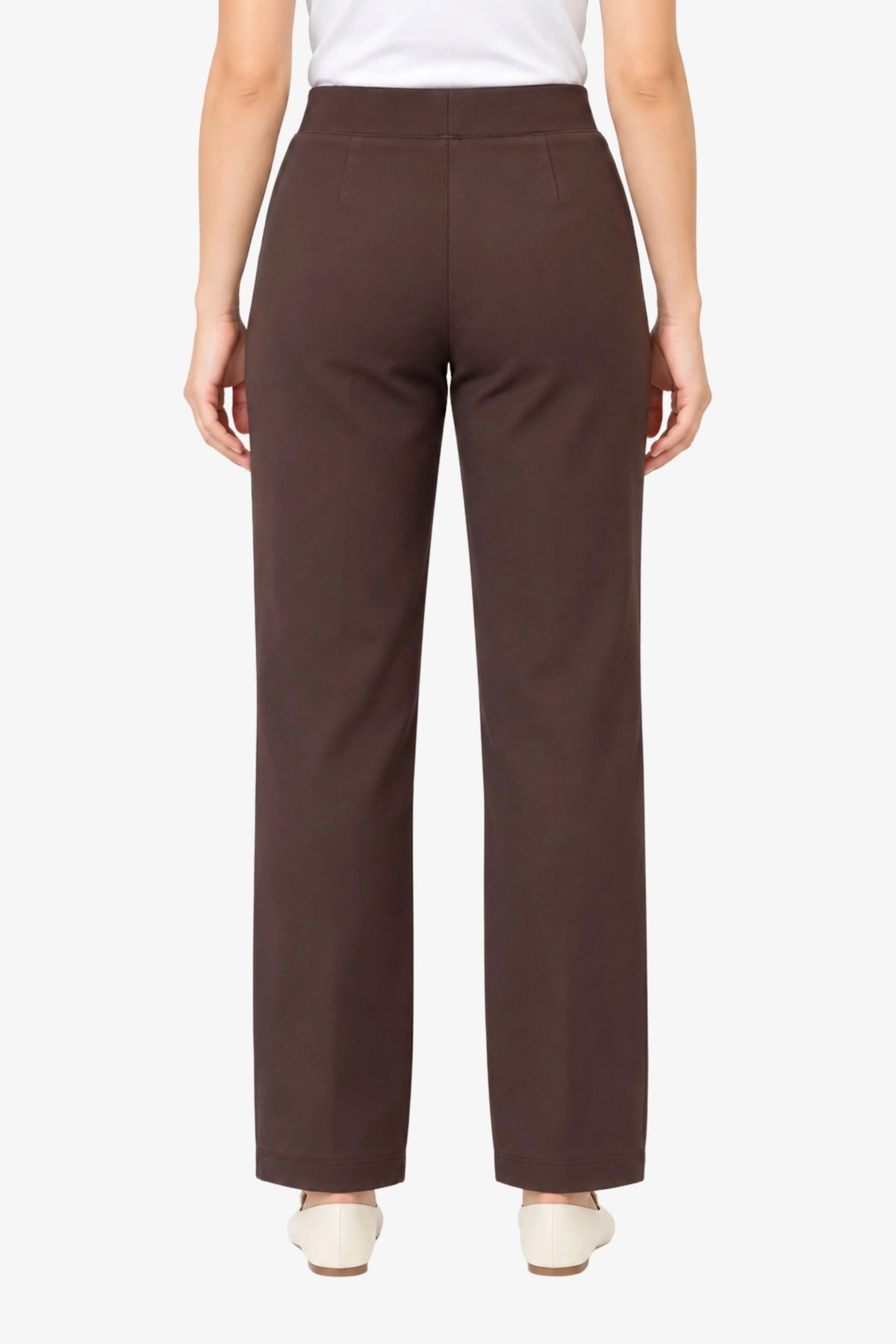 Brown Stretchable Jegging Trousers-Global Republic