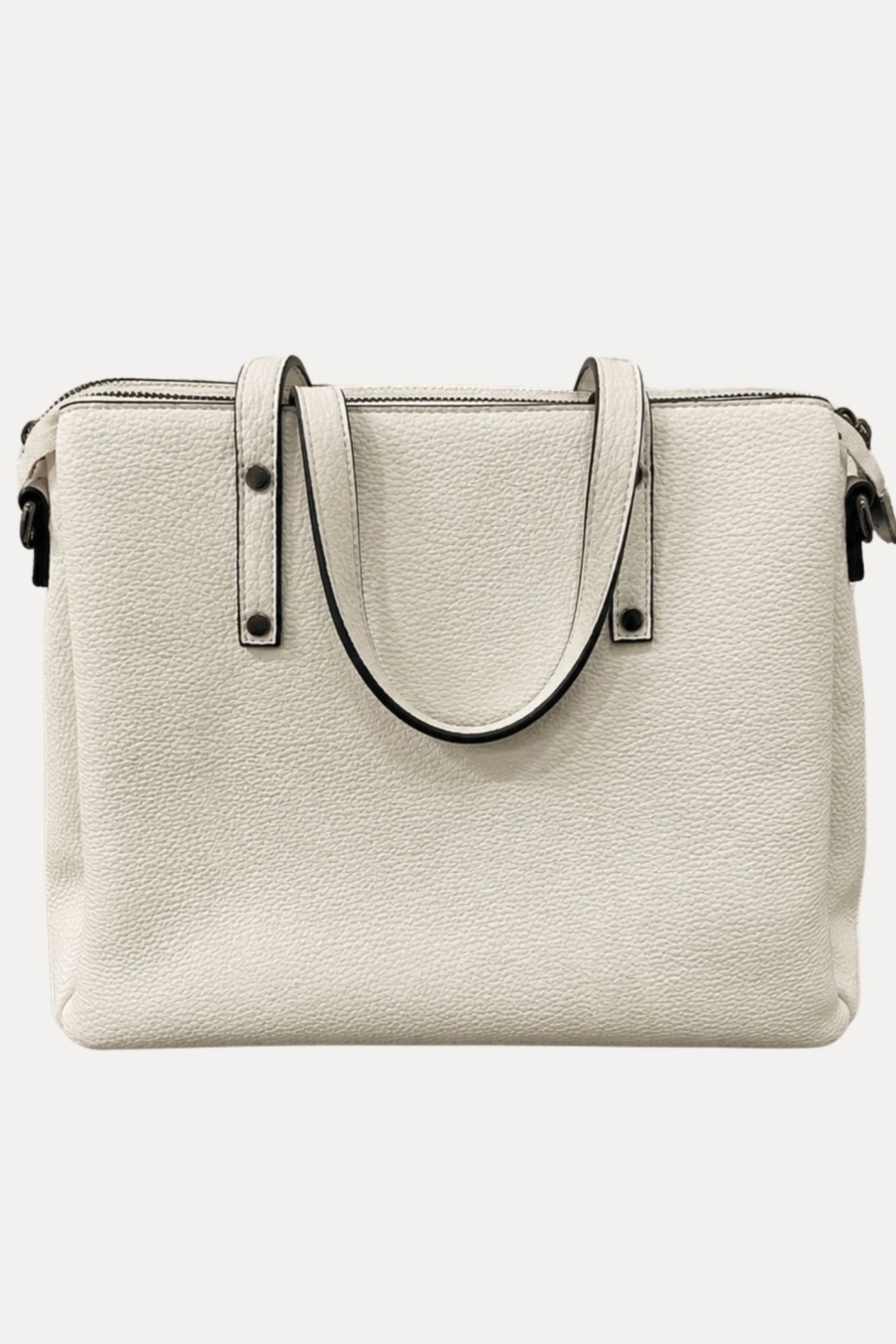 White PU Handbag-Global Republic