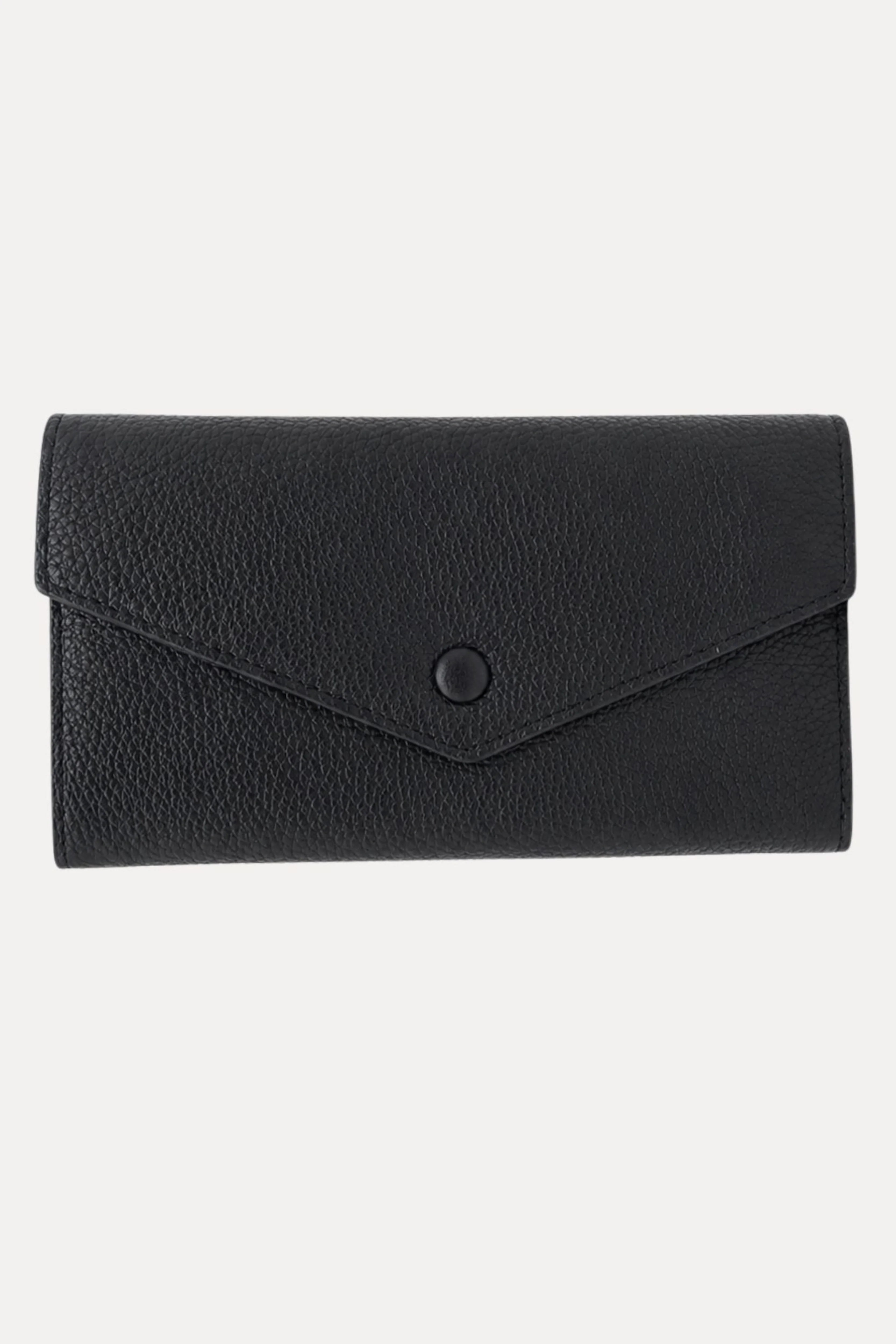 Black Leather Wallet-Global Republic