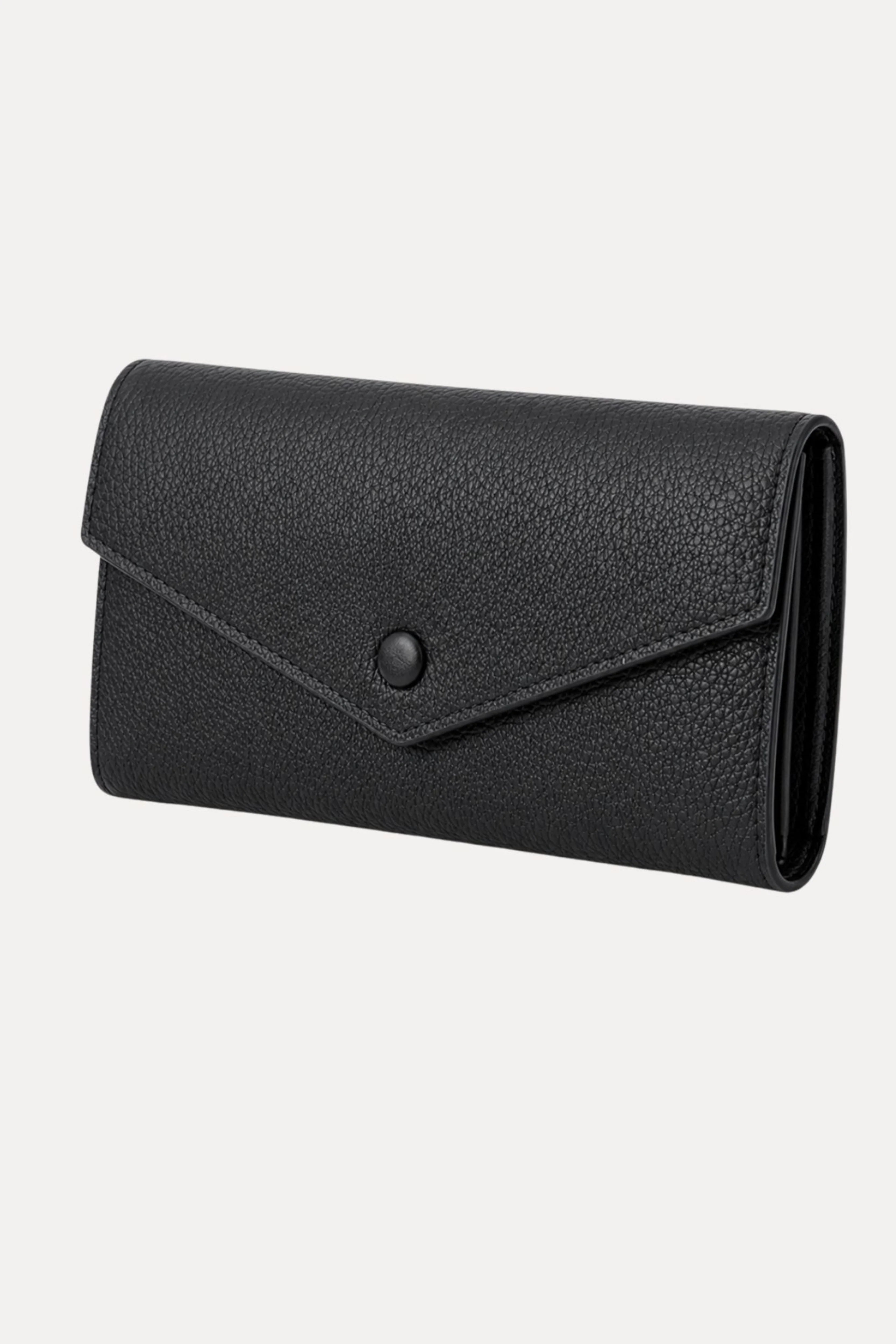 Black Leather Wallet-Global Republic