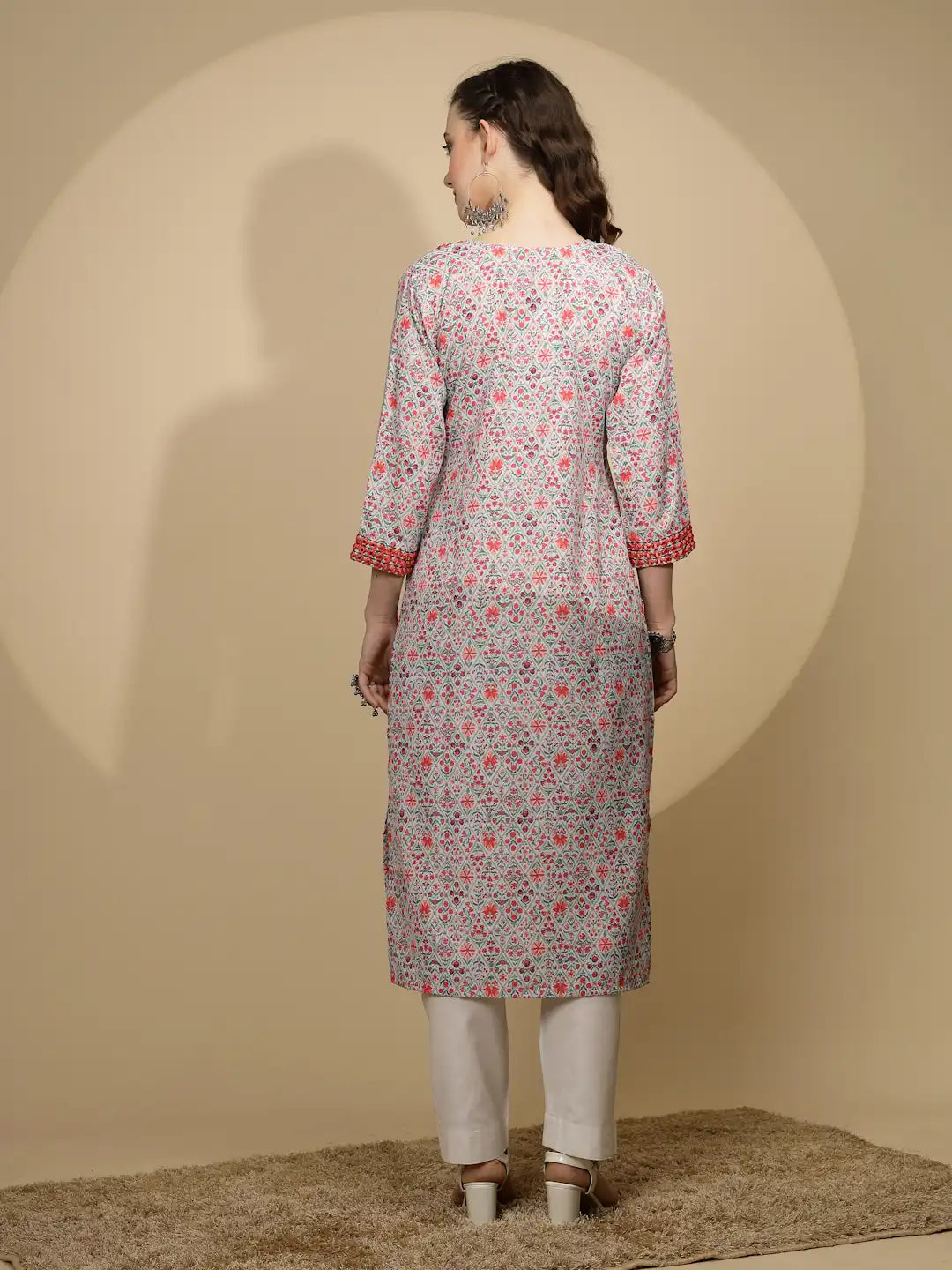 Multicolor Cotton Printed Kurta - Global Republic