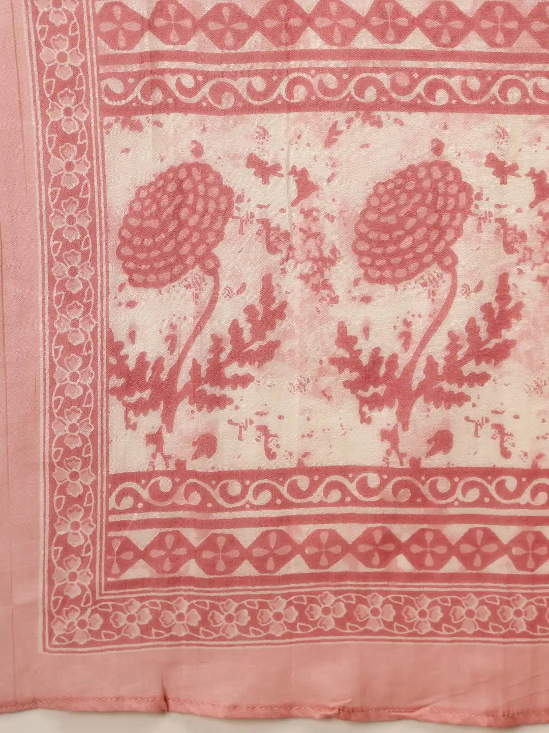 Pink Cotton Regular Fit Suit Set For Women - Global Republic