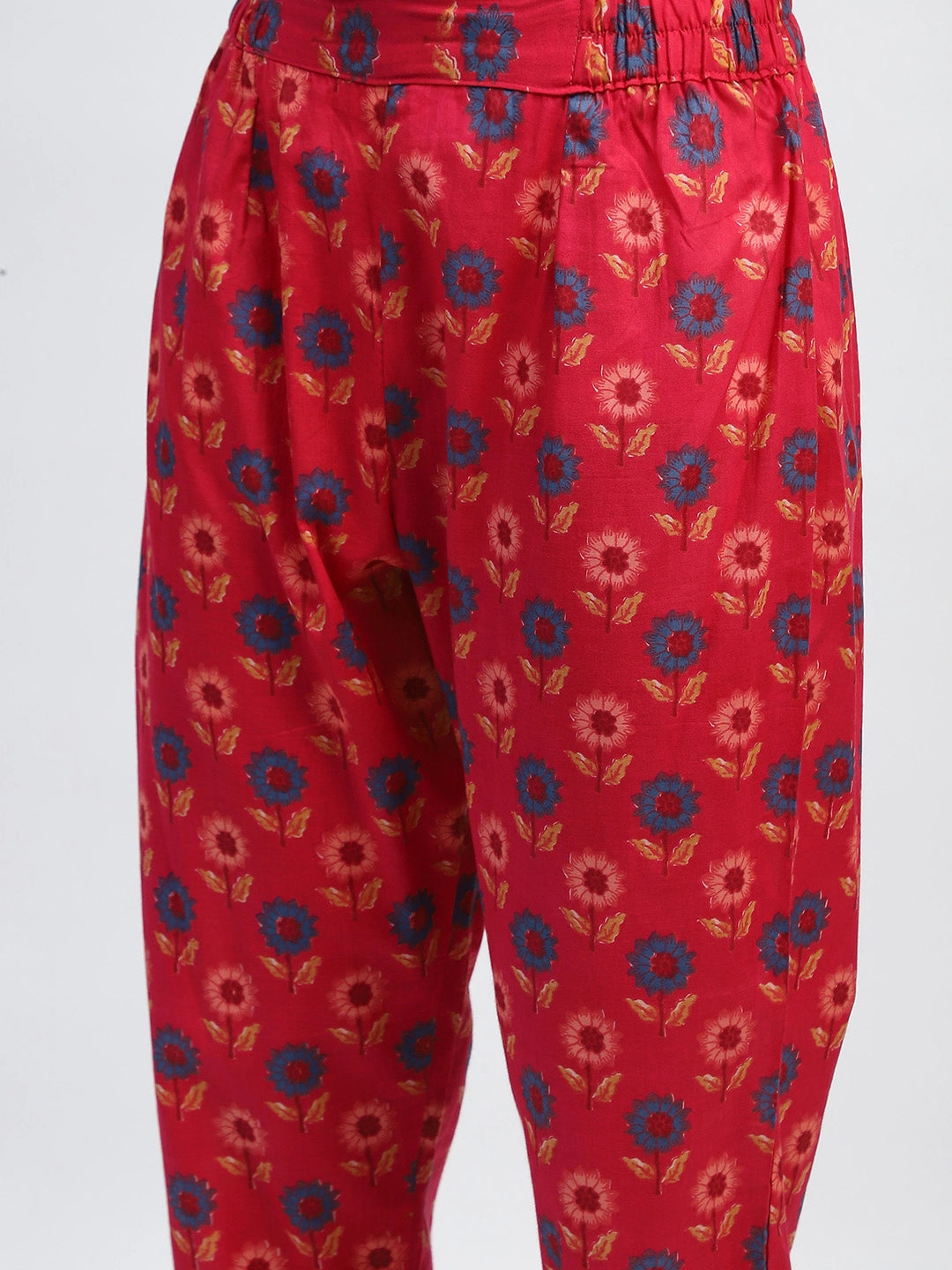 Magenta Floral Embroidered Suit Set - Global Republic