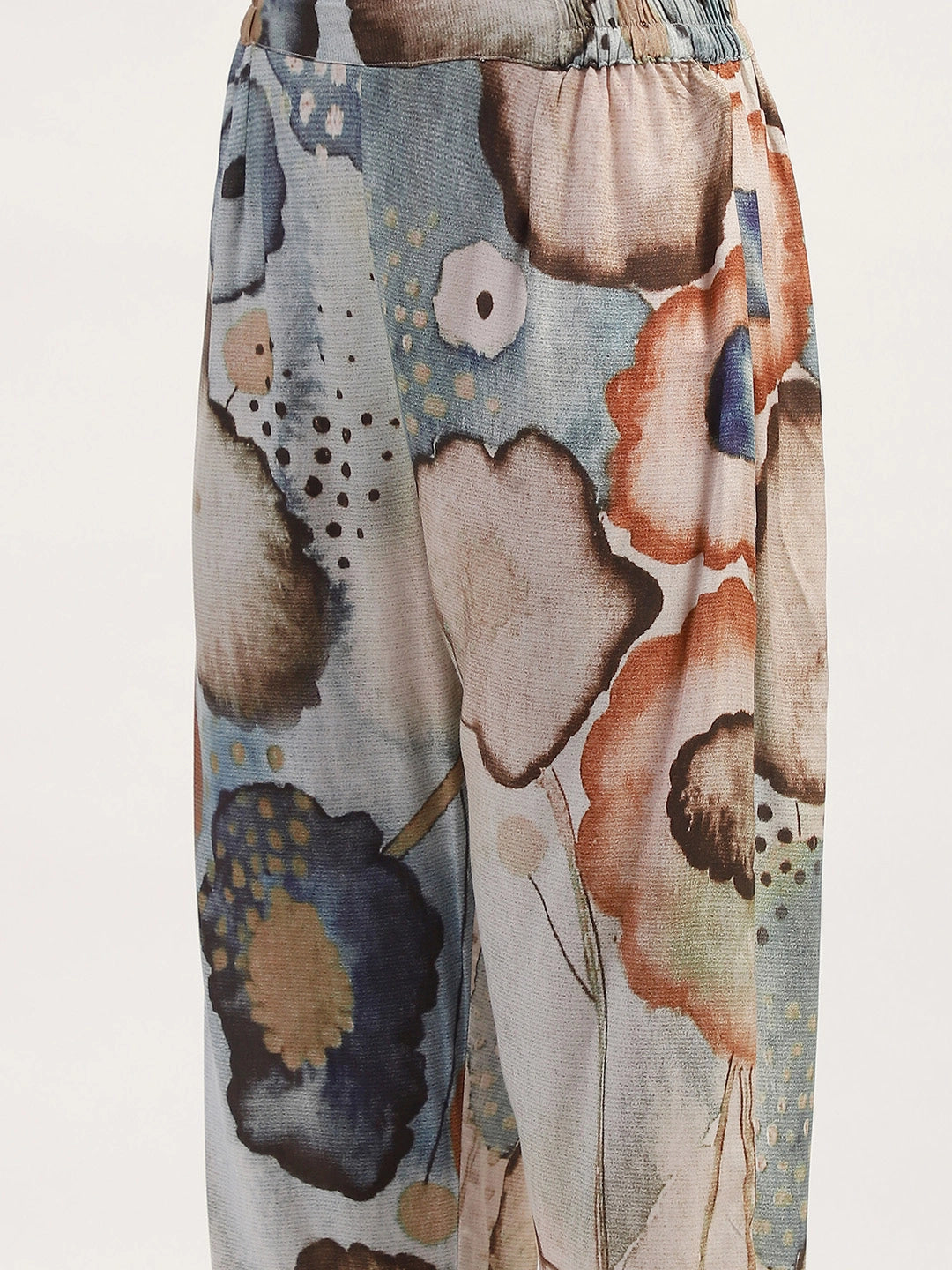 Marble Abstract Print Rayon Kurta Set - Global Republic