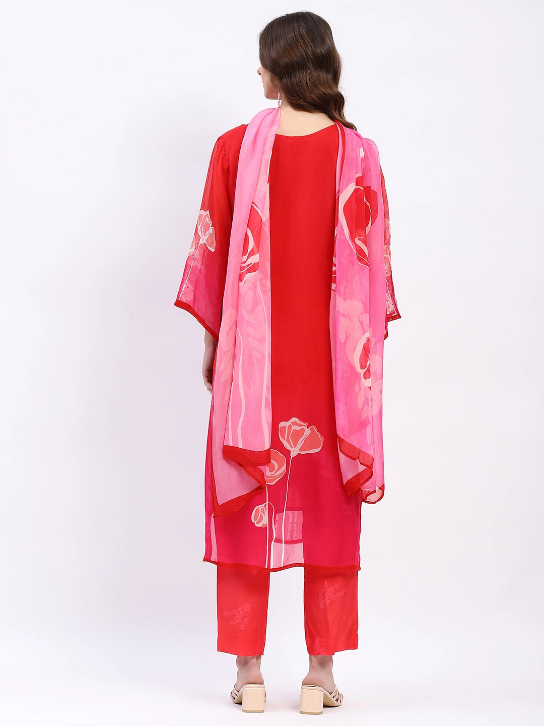 Floral Grace Red Ethnic Set - Global Republic