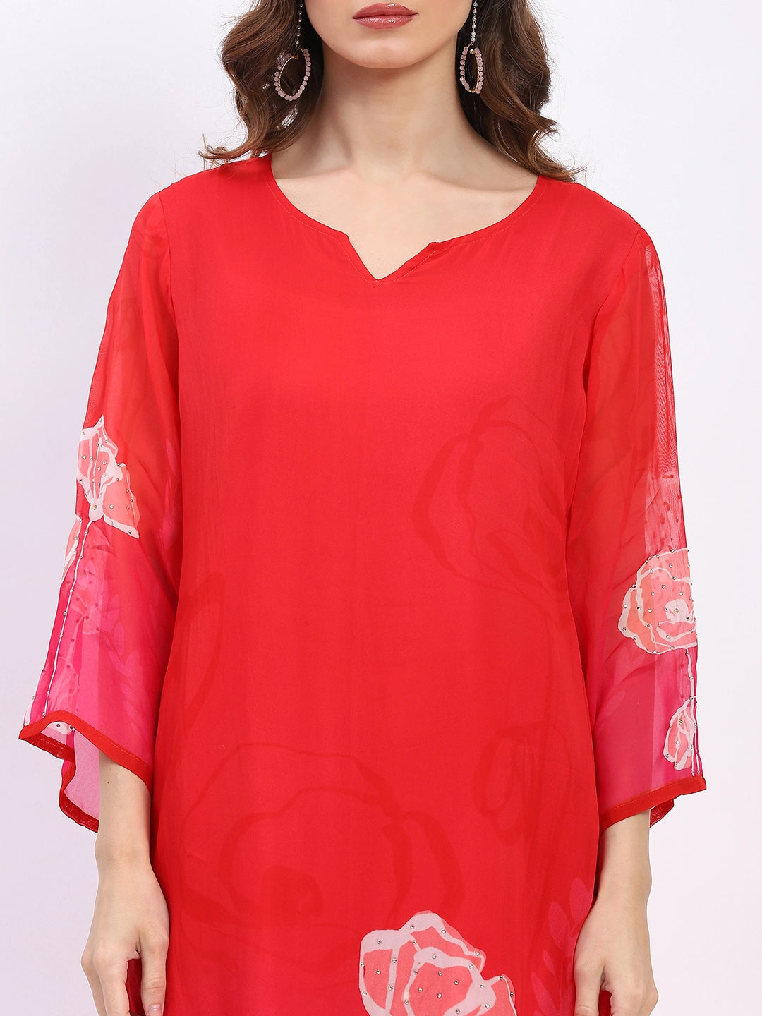 Floral Grace Red Ethnic Set - Global Republic