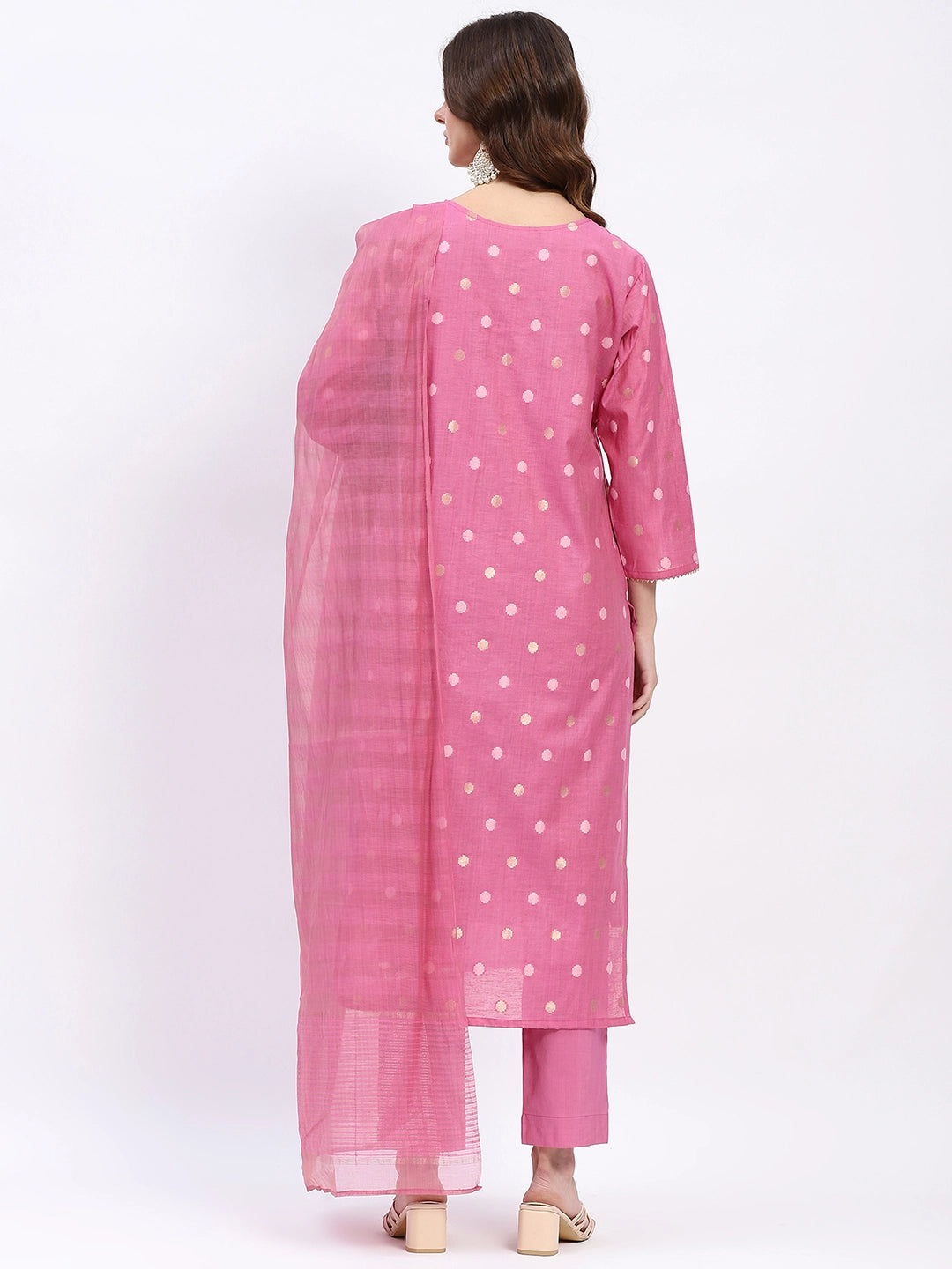 Embellished Chanderi Kurta Set - Global Republic