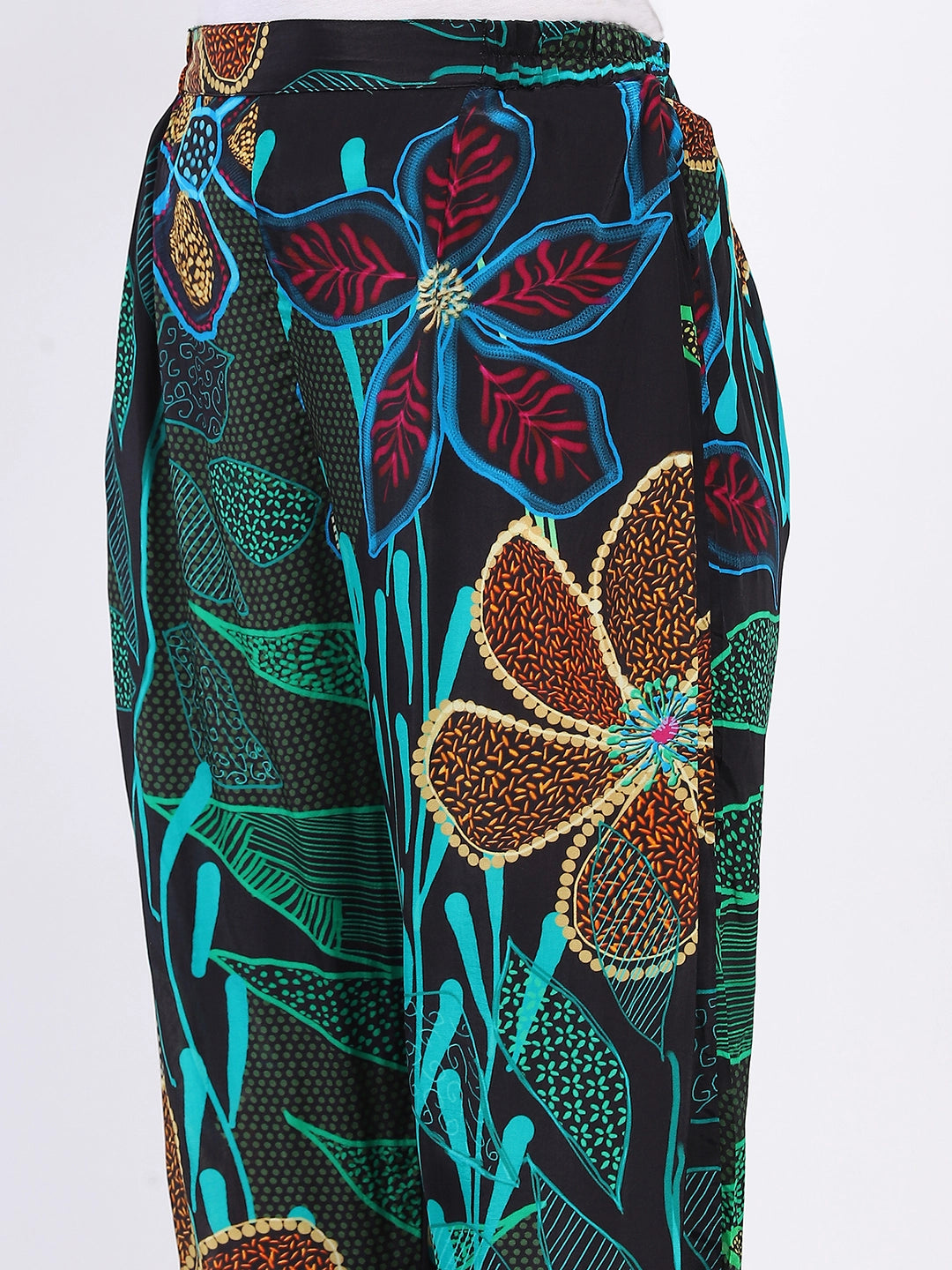 Tropical Print Muslin Kurta Set - Global Republic