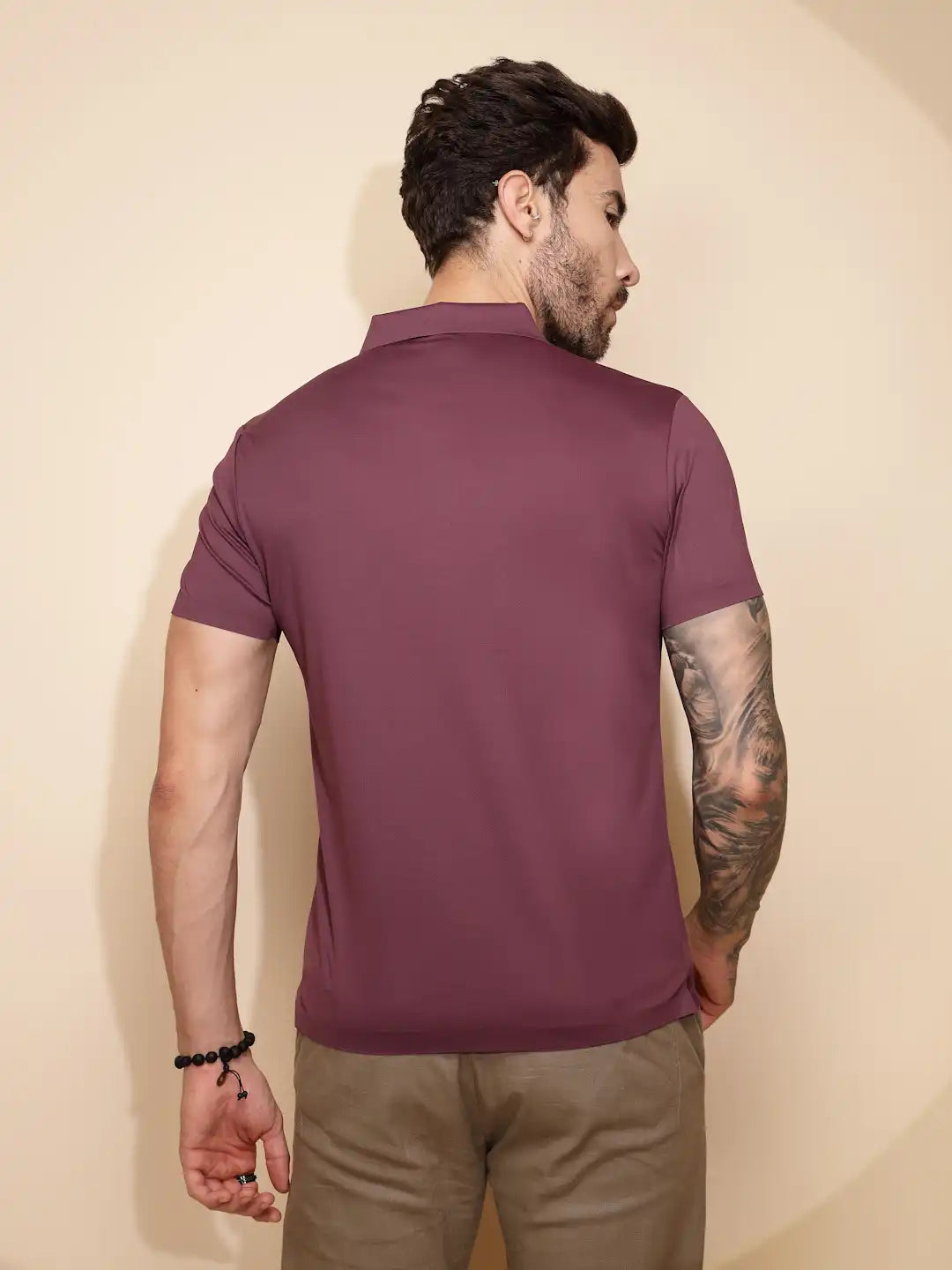 Purple Regular Fit T-Shirt For Men - Global Republic