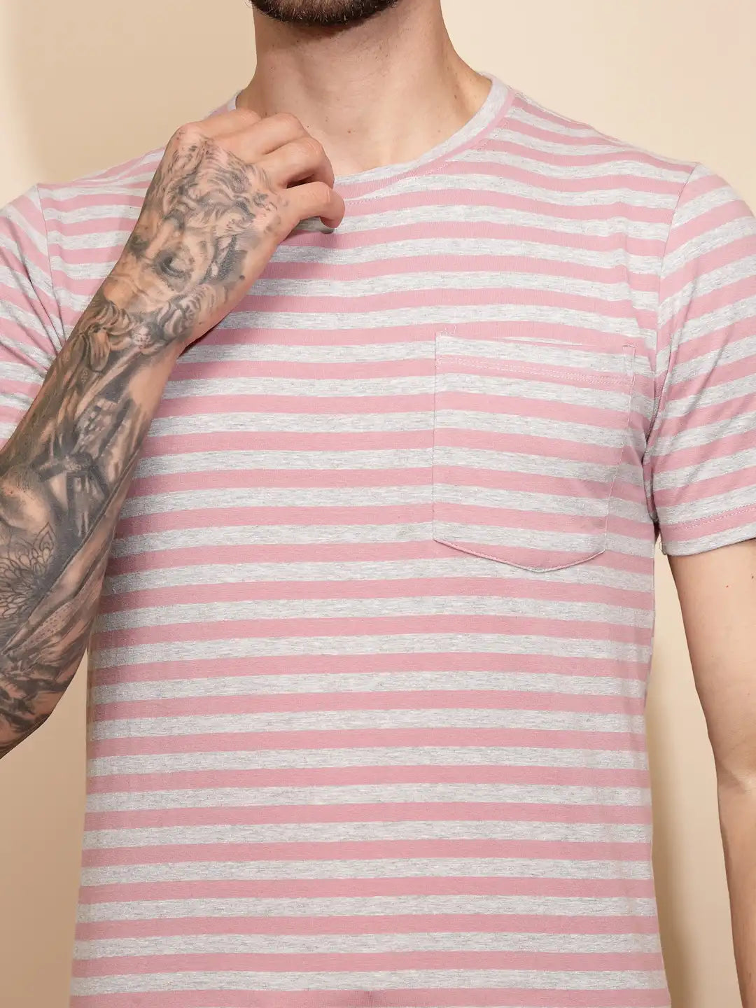 Pink Cotton Blend Slim Night Suit Set - Global Republic