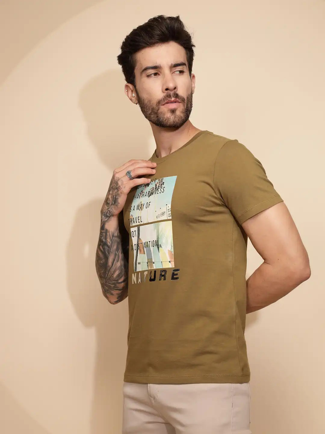 Ochre Nature Cotton T-Shirt - Global Republic