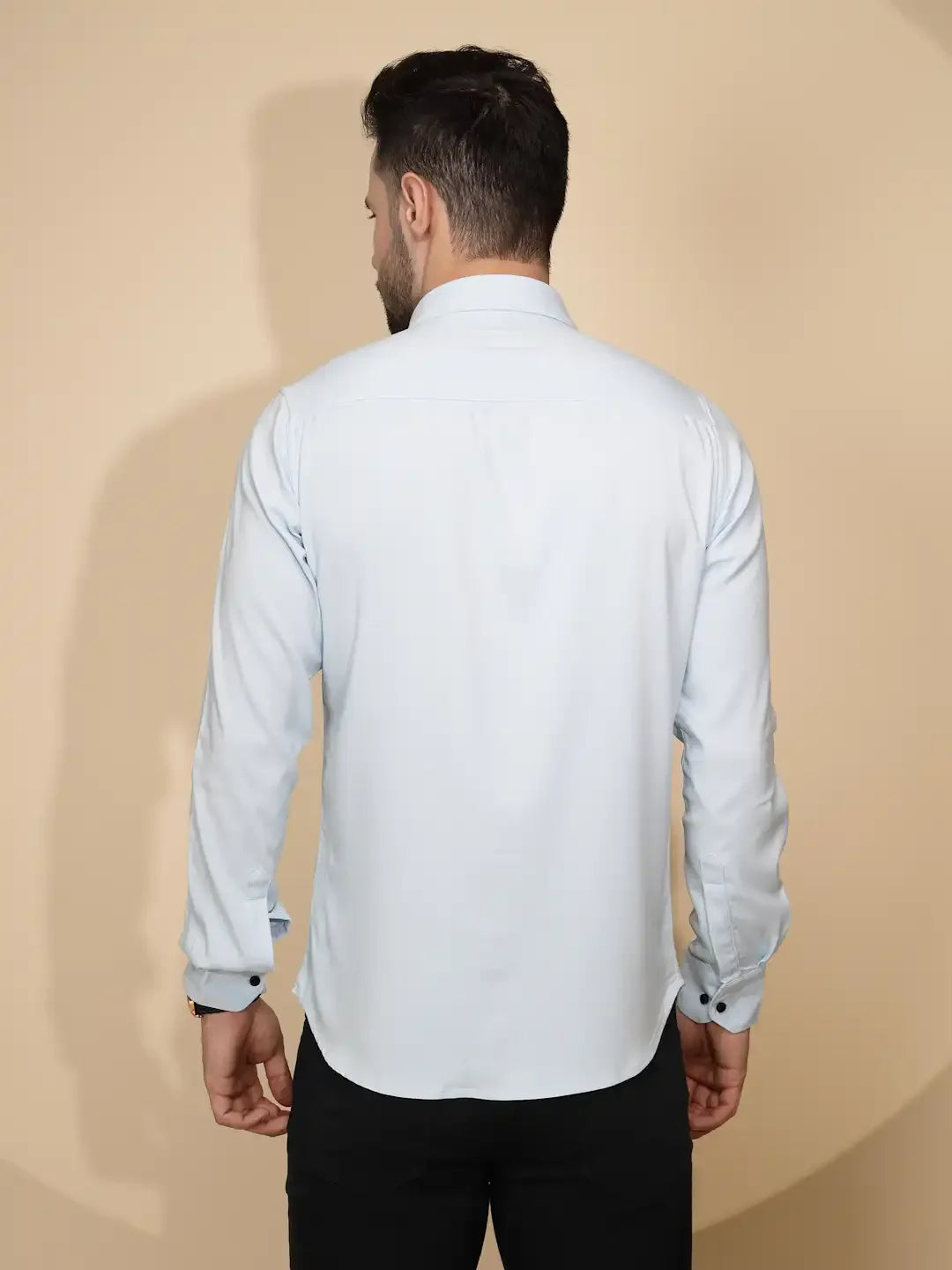 Blue Tailored Fit Shirt - Global Republic
