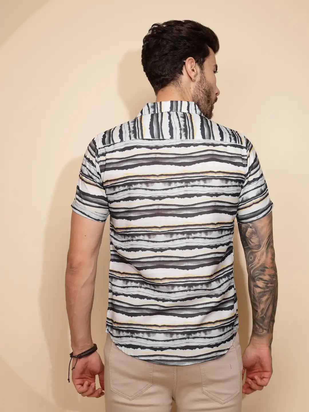 Multicolor Rayon Regular Fit Shirt For Men - Global Republic