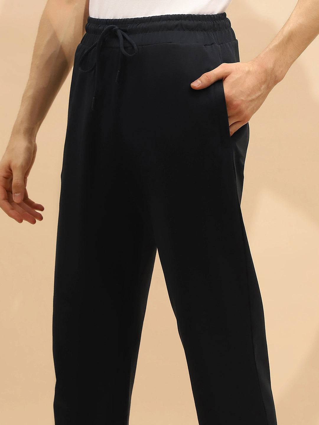 Blue Regular Fit Cotton Blend Lower - Global Republic