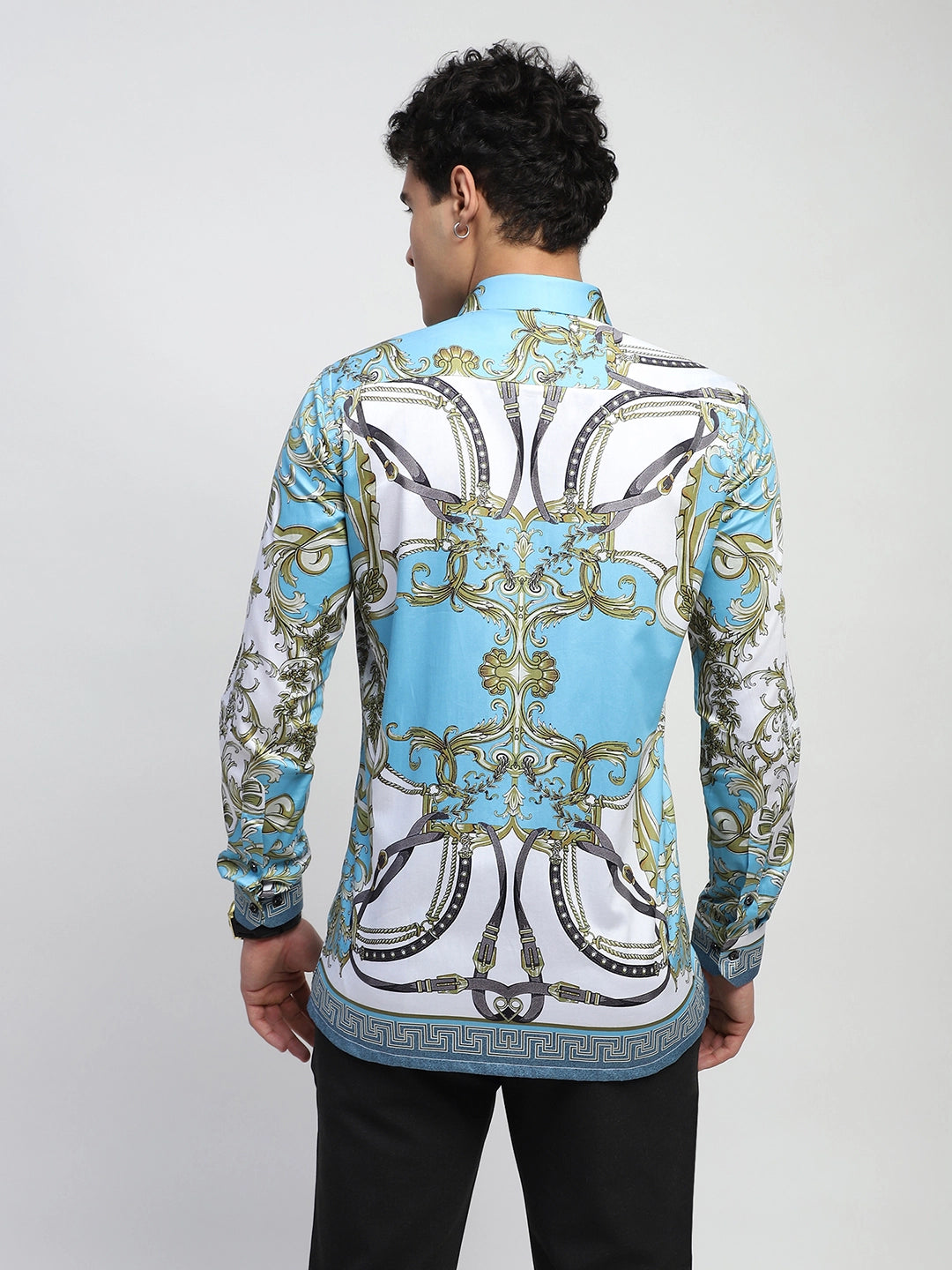 Abstract Print Cotton Regular Fit Shirt - Global Republic