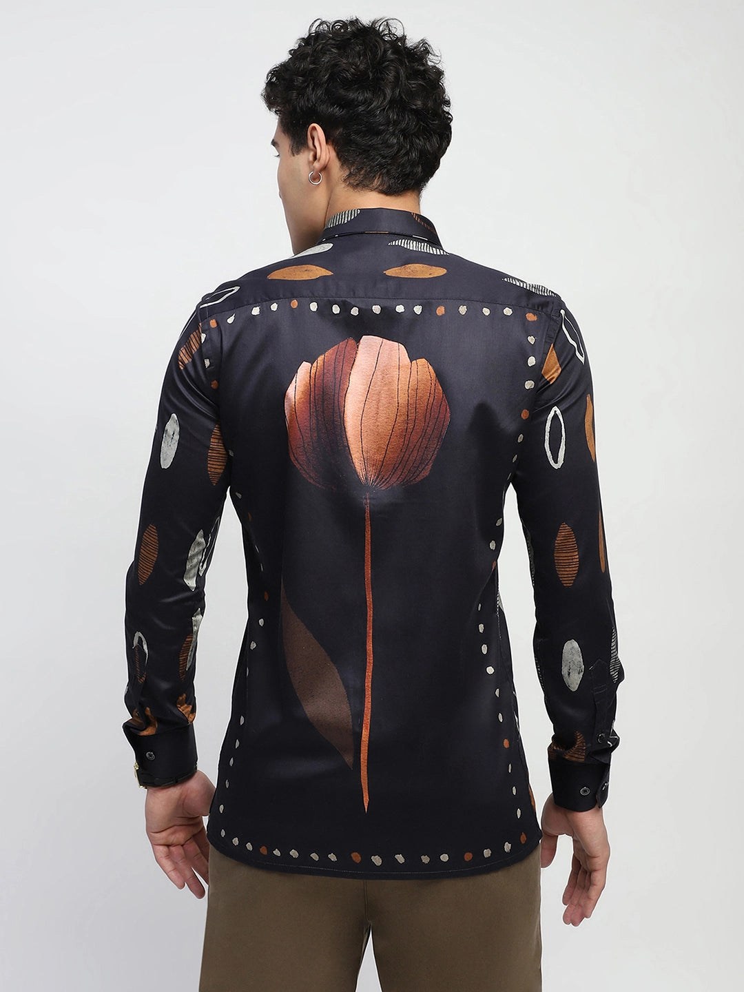 Abstract Print Cotton Shirt - Global Republic