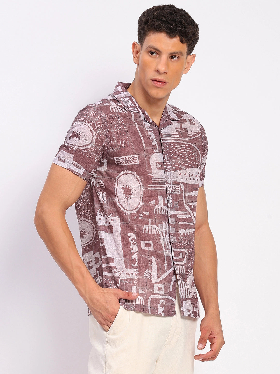 Brick Abstract Print Shirt - Global Republic
